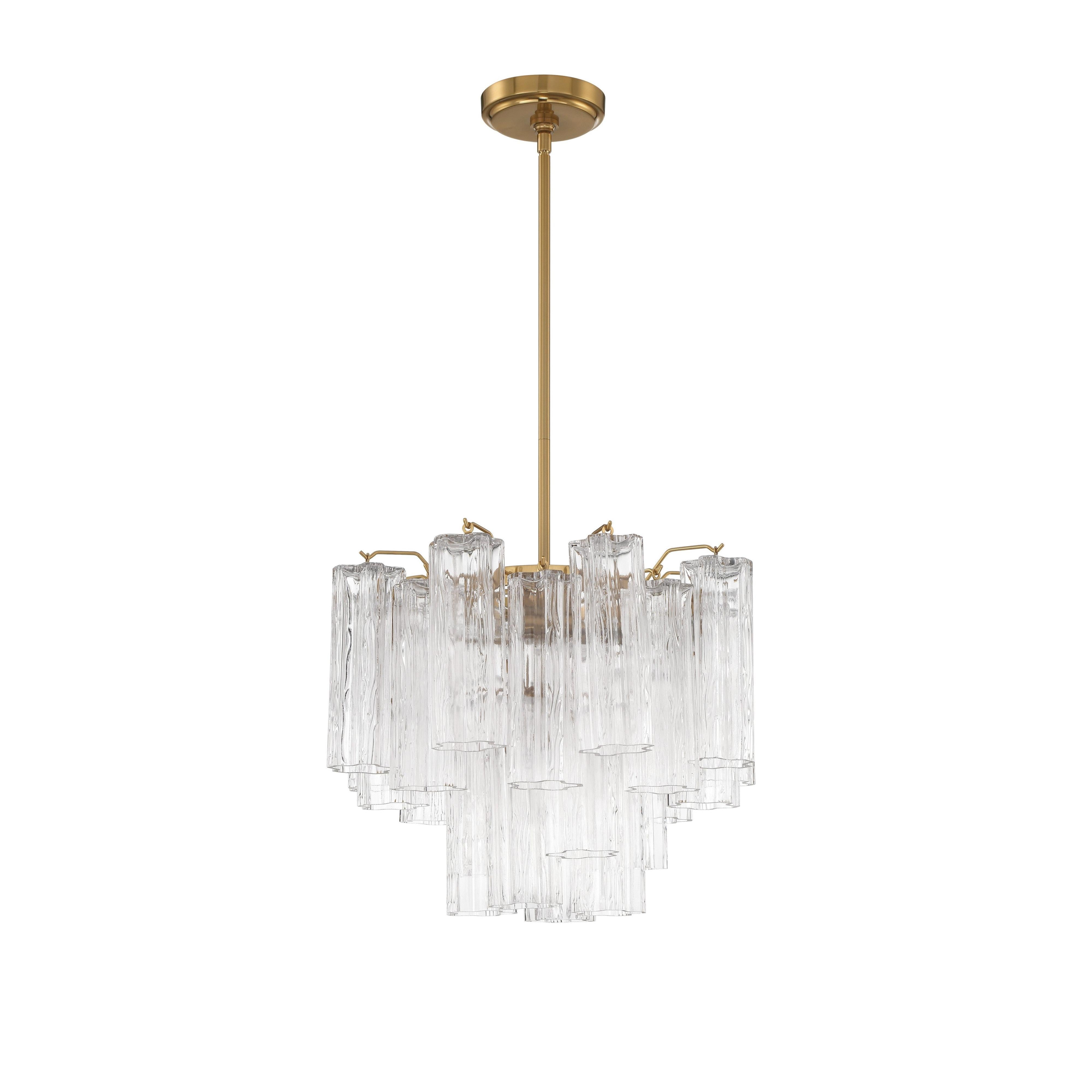Addis 4 Light Aged Brass Mini Chandelier