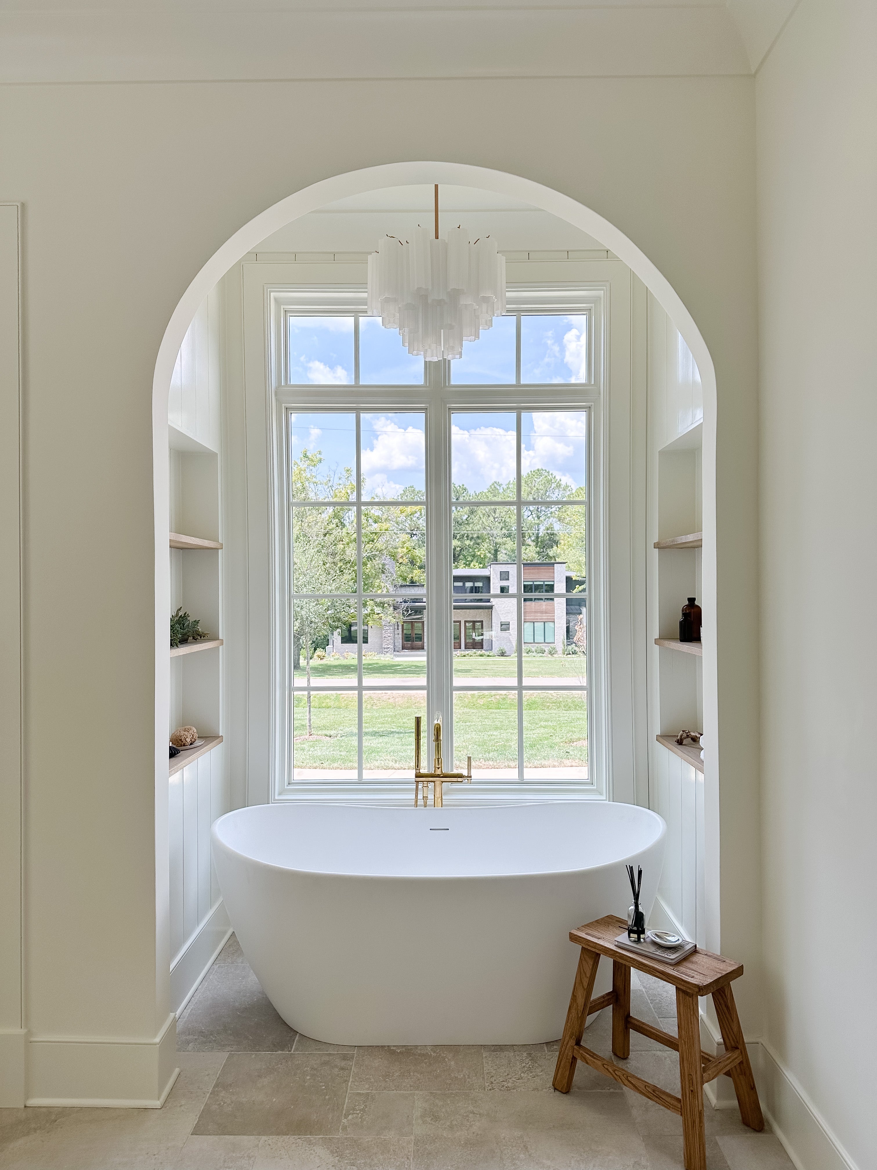 Crystorama Addis ADD-300-AG-WH – 17.75 Inch – 4 Light – Chandelier – Aged Brass – Dry Rated