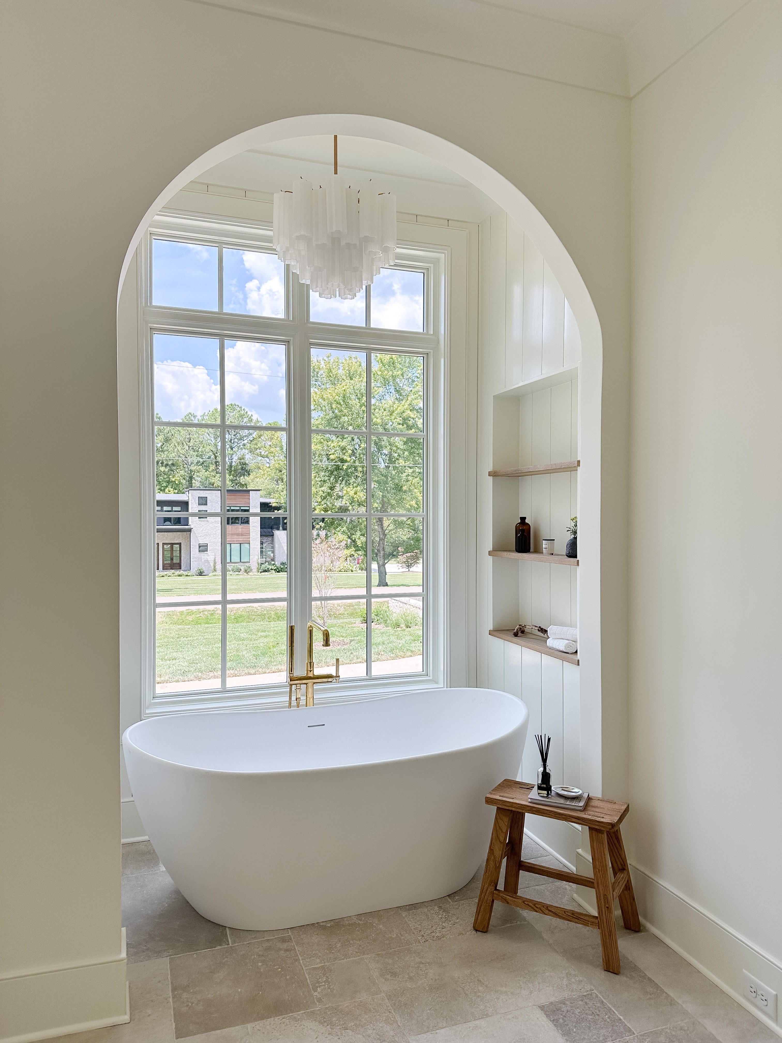 Crystorama Addis ADD-300-AG-WH – 17.75 Inch – 4 Light – Chandelier – Aged Brass – Dry Rated