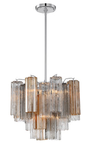 Crystorama Addis ADD-300-CH-AU – 17.75 Inch – 4 Light – Chandelier – Polished Chrome – Dry Rated