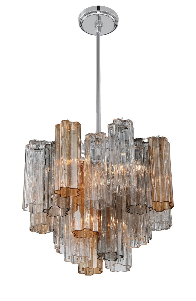 Crystorama ADDIS ADD-300-CH-AU Chandelier Modern - Polished Chrome