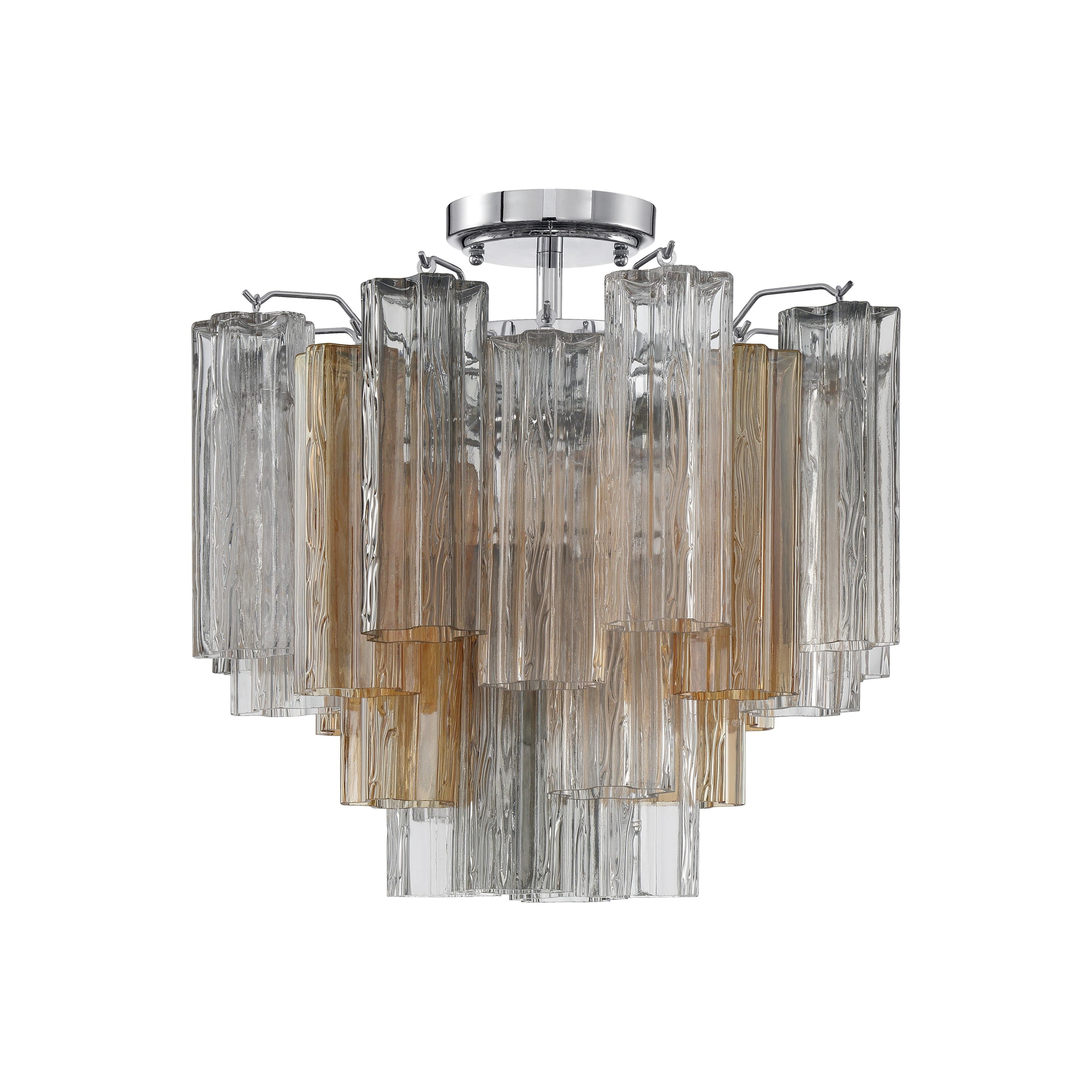 Addis 4 Light Polished Chrome Semi Flush Mount