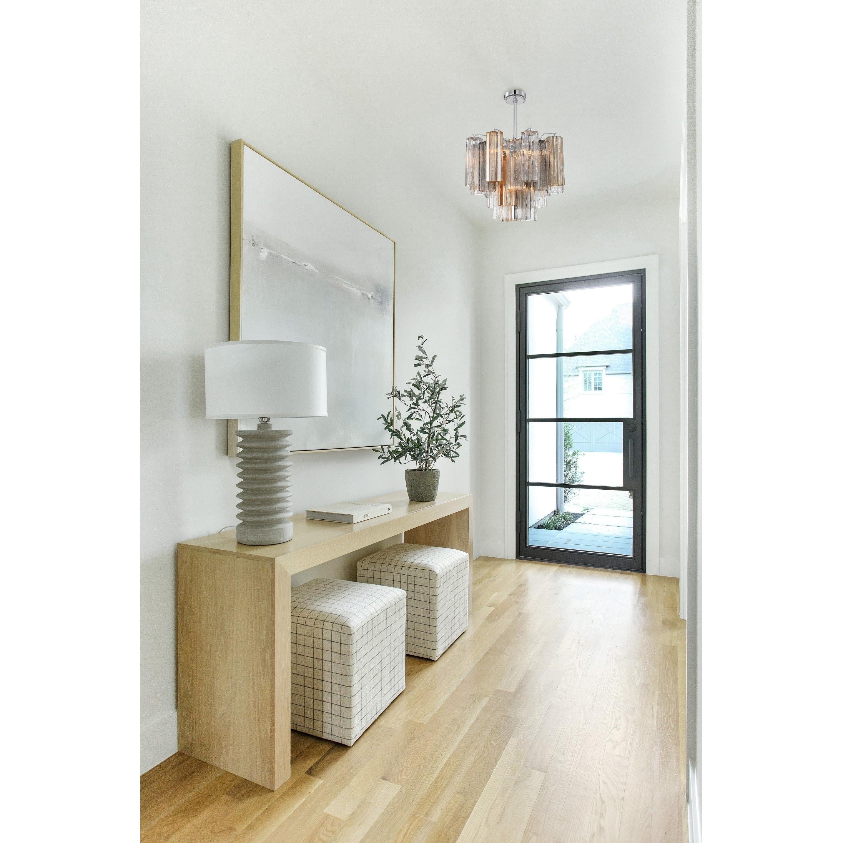 Crystorama Addis ADD-300-CH-AU – 17.75 Inch – 4 Light – Chandelier – Polished Chrome – Dry Rated