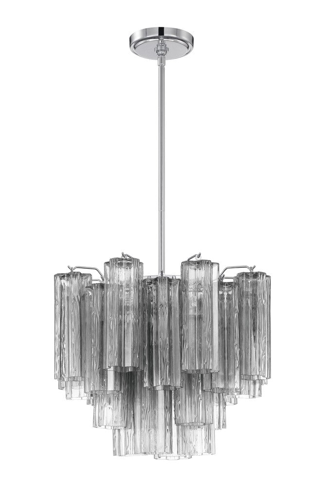 Crystorama ADDIS ADD-300-CH-SM Chandelier Modern - Polished Chrome