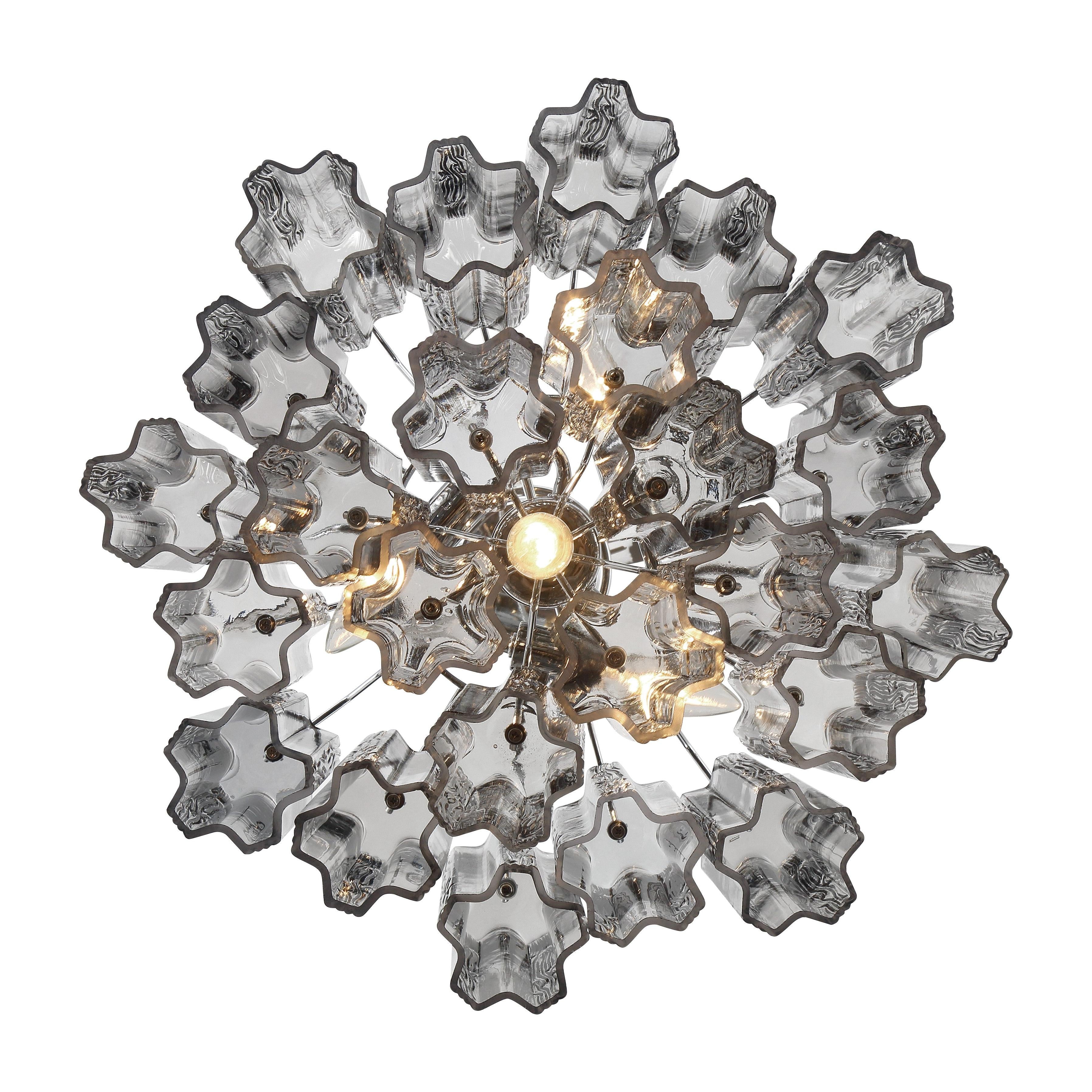 Crystorama Addis ADD-300-CH-SM – 17.75 Inch – 4 Light – Chandelier – Polished Chrome – Dry Rated