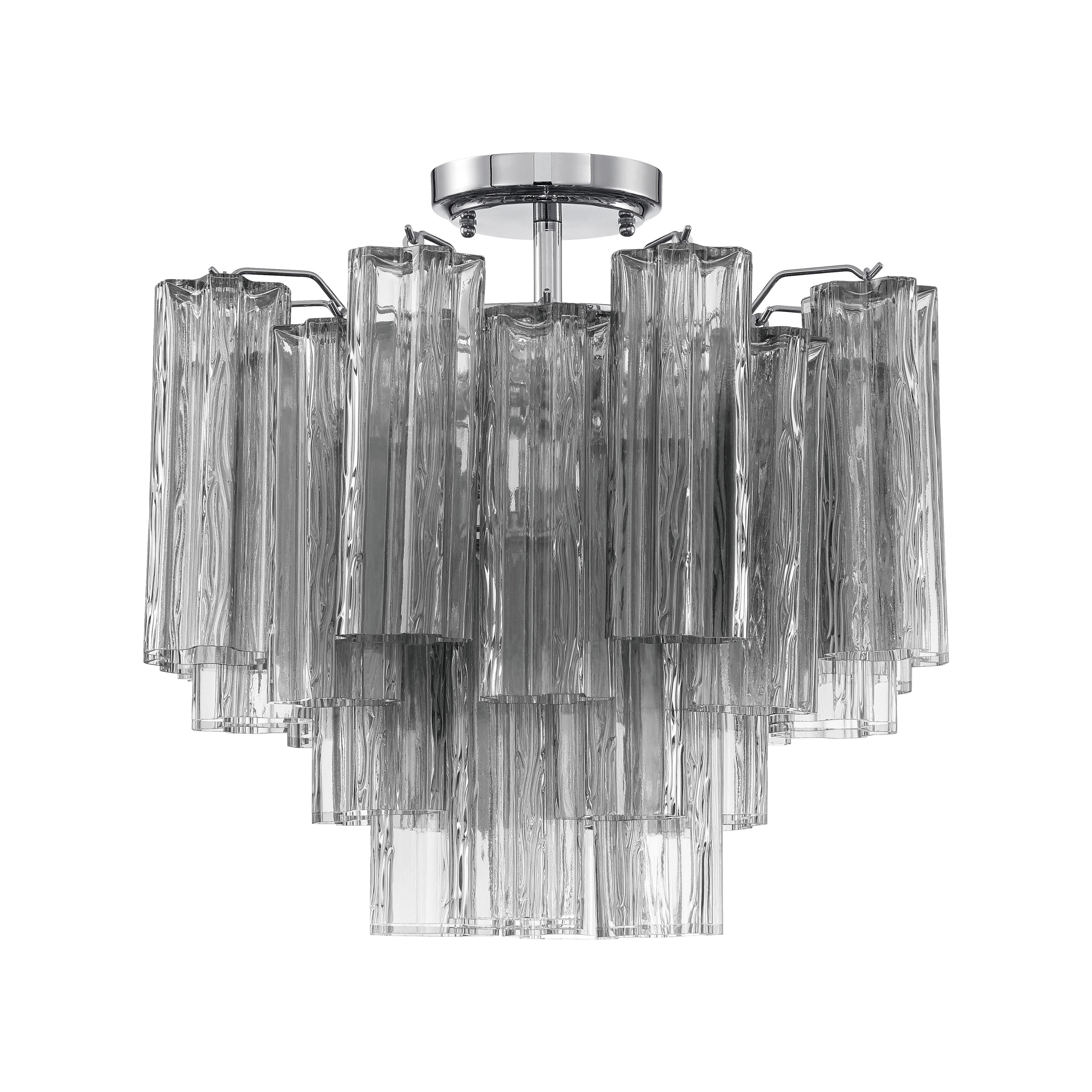Addis 4 Light Polished Chrome Semi Flush Mount