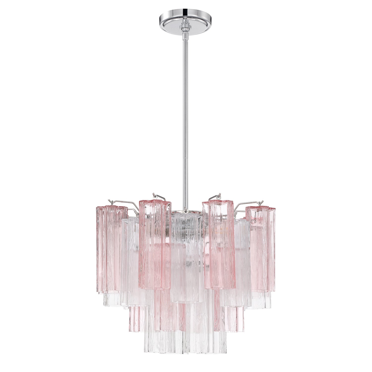 Crystorama Addis ADD-300-CH-SP – 17.75 Inch – 4 Light – Chandelier – Polished Chrome – Dry Rated