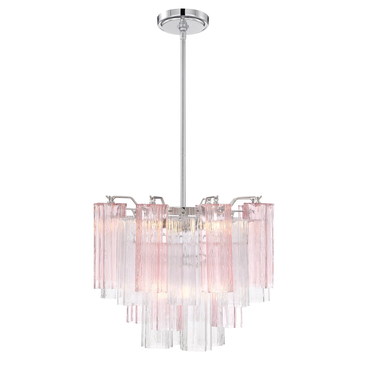 Crystorama Addis ADD-300-CH-SP – 17.75 Inch – 4 Light – Chandelier – Polished Chrome – Dry Rated