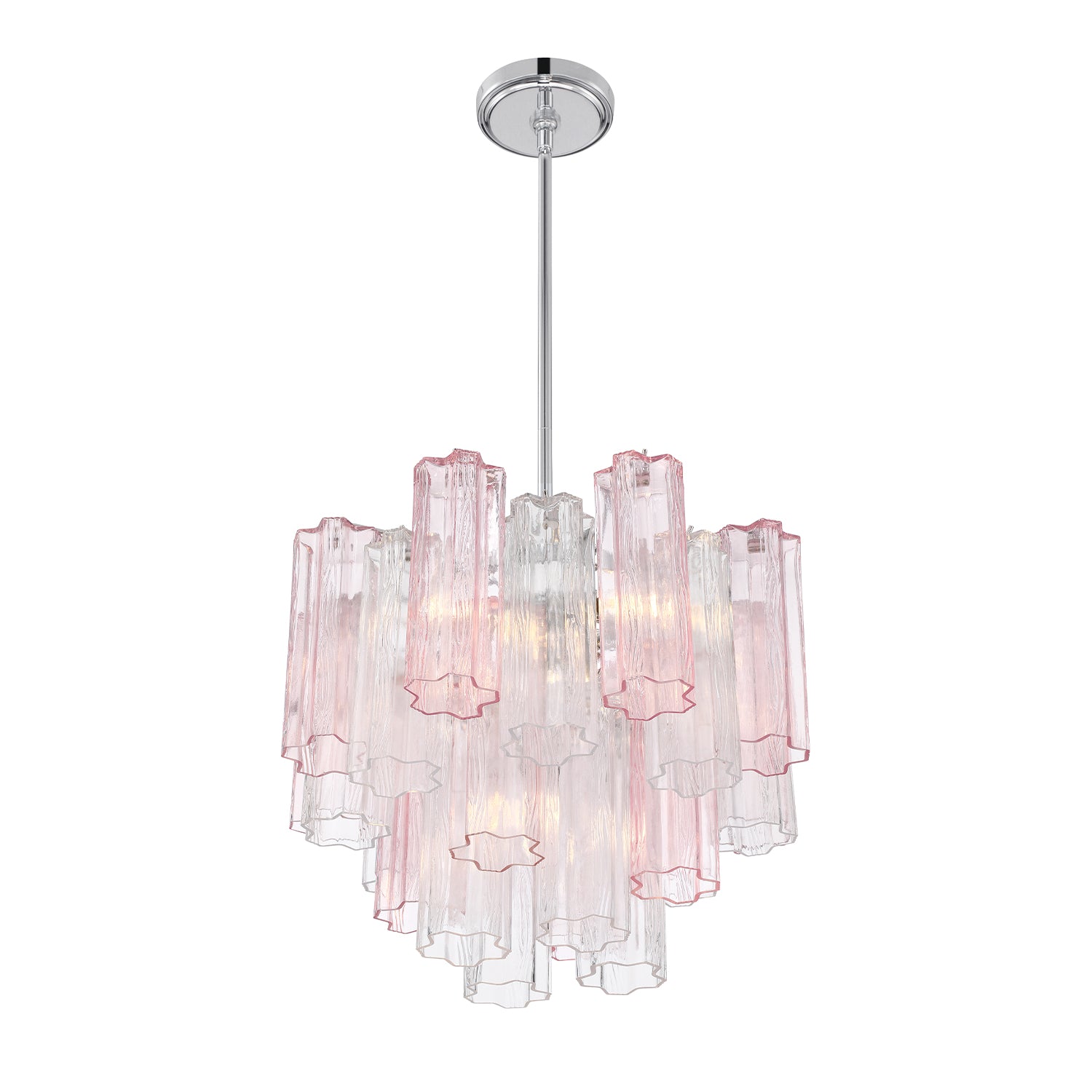 Crystorama Addis ADD-300-CH-SP – 17.75 Inch – 4 Light – Chandelier – Polished Chrome – Dry Rated