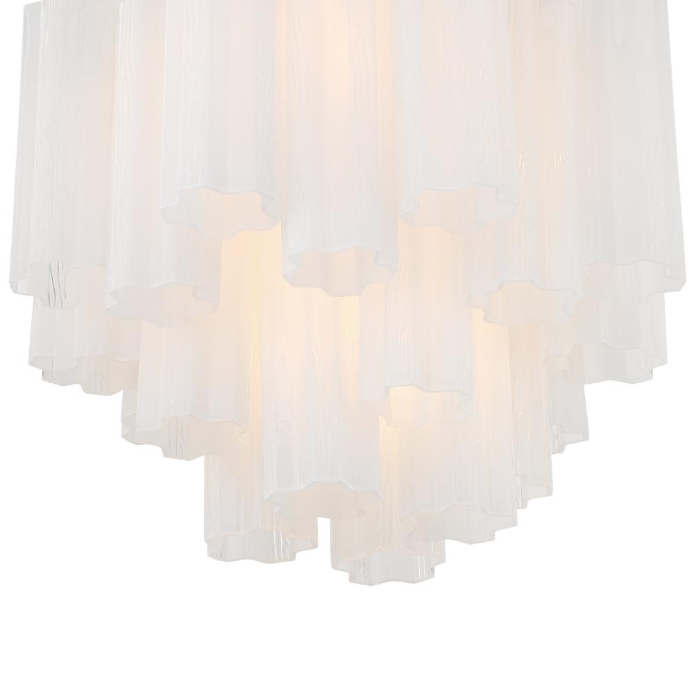 Crystorama ADDIS ADD-300-CH-WH Chandelier Modern - Polished Chrome