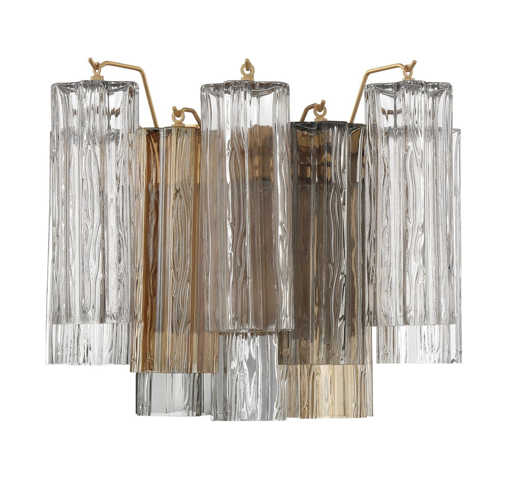 Crystorama ADDIS ADD-302-AG-AU Flush Mount Modern - Aged Brass