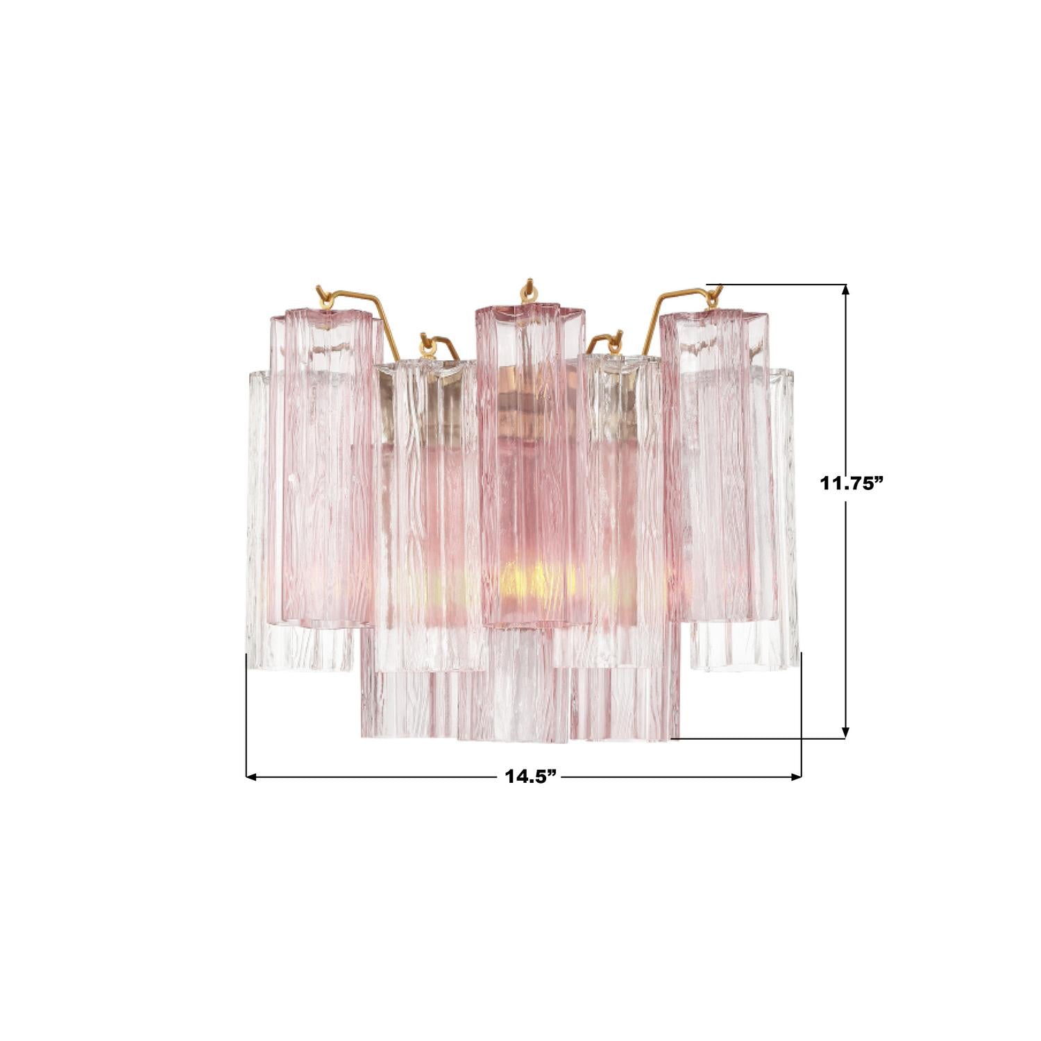 Crystorama Addis ADD-302-AG-SP – 14.5 Inch – 2 Light – Sconce – Aged Brass – Damp Rated