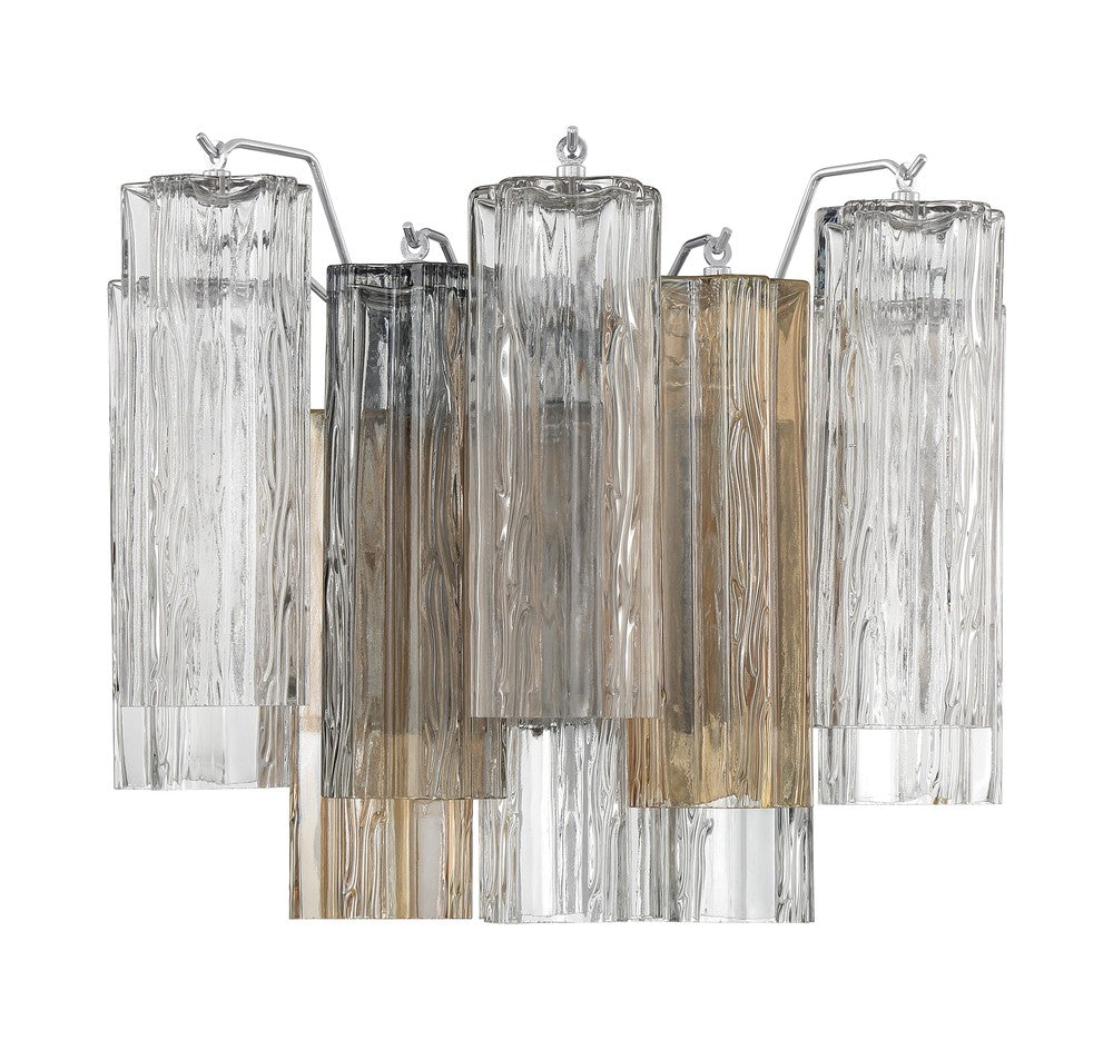 Crystorama ADDIS ADD-302-CH-AU Flush Mount Modern - Polished Chrome