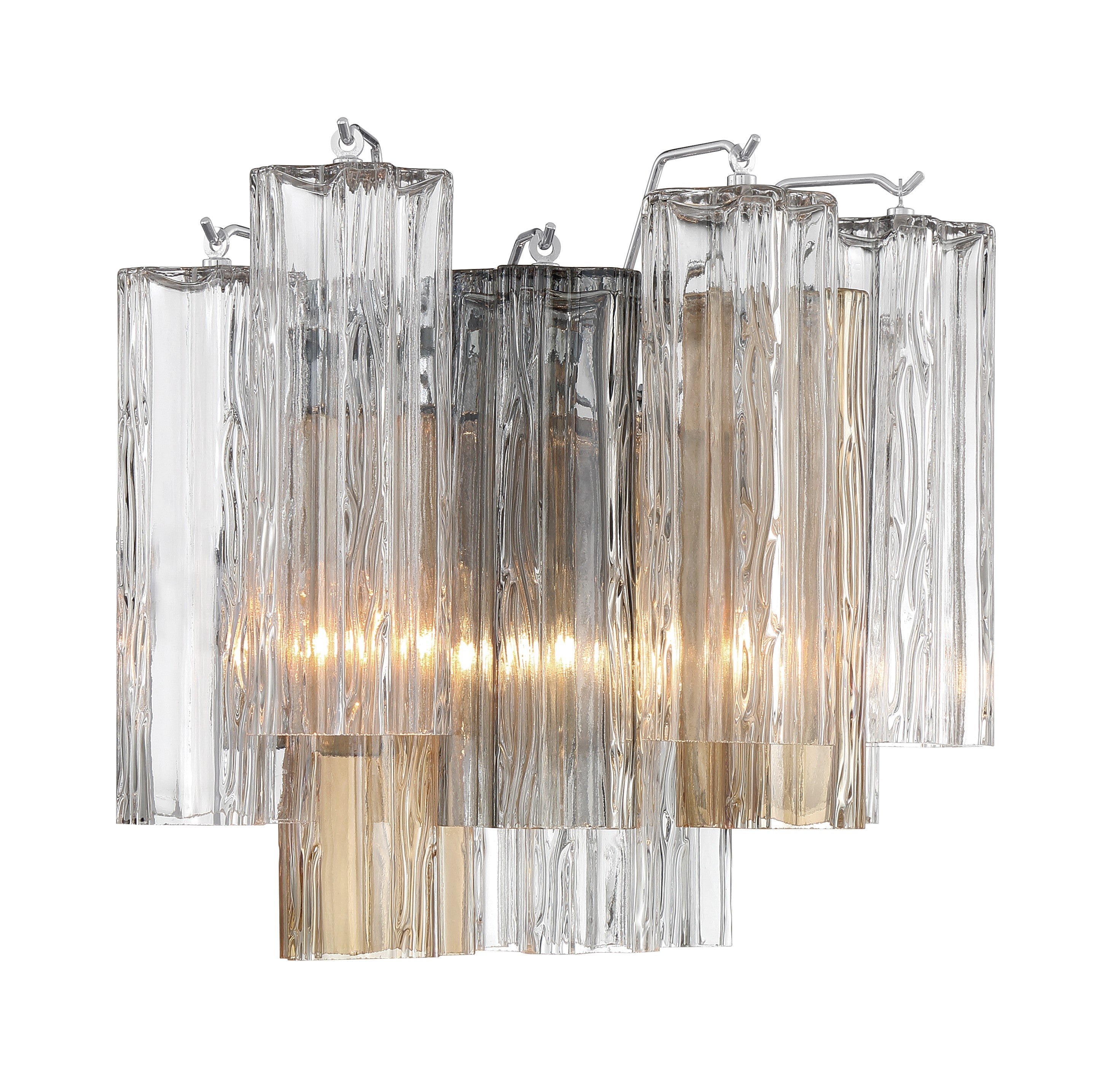 Crystorama Addis ADD-302-CH-AU – 14.5 Inch – 2 Light – Sconce – Polished Chrome – Damp Rated