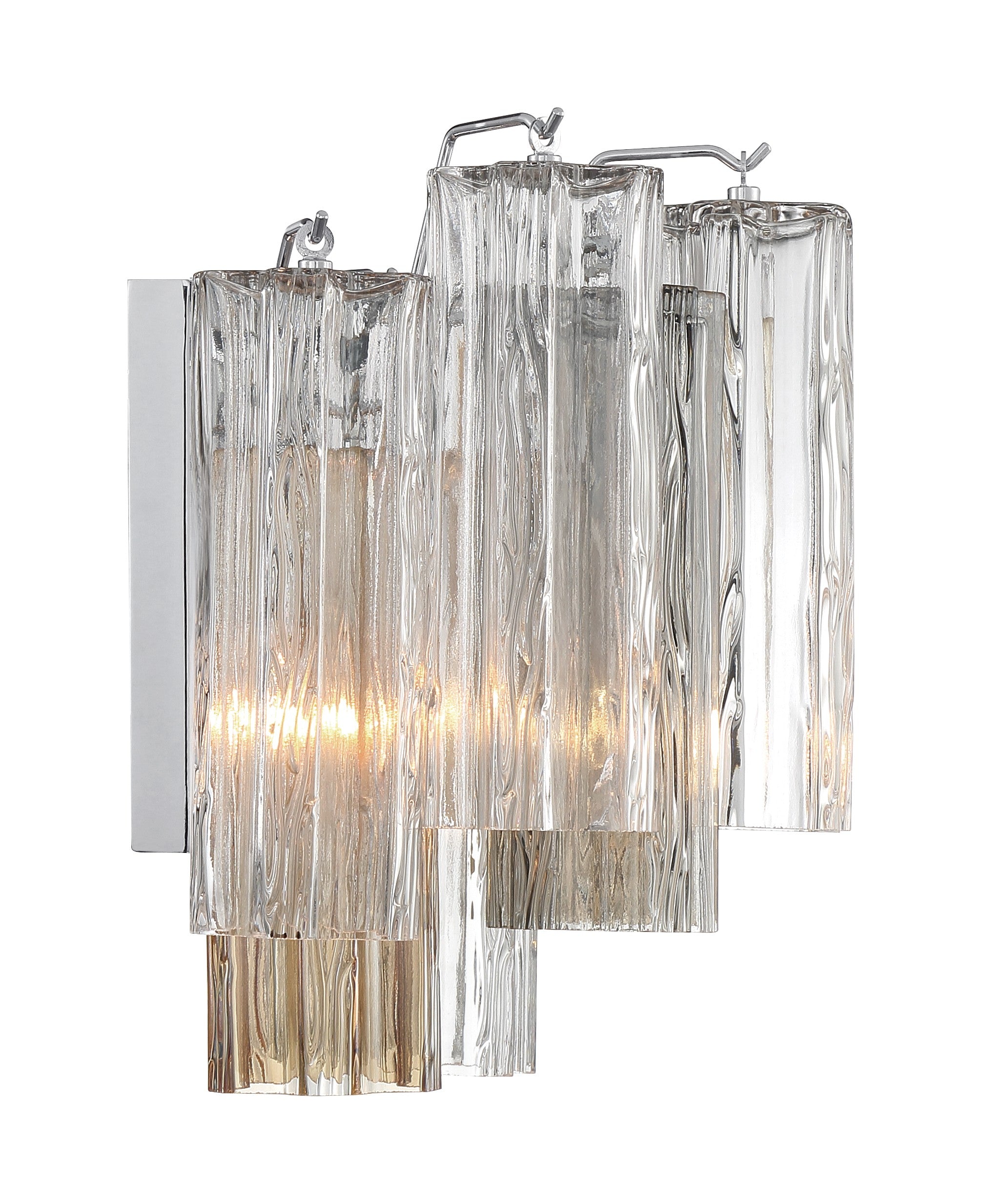Crystorama Addis ADD-302-CH-AU – 14.5 Inch – 2 Light – Sconce – Polished Chrome – Damp Rated