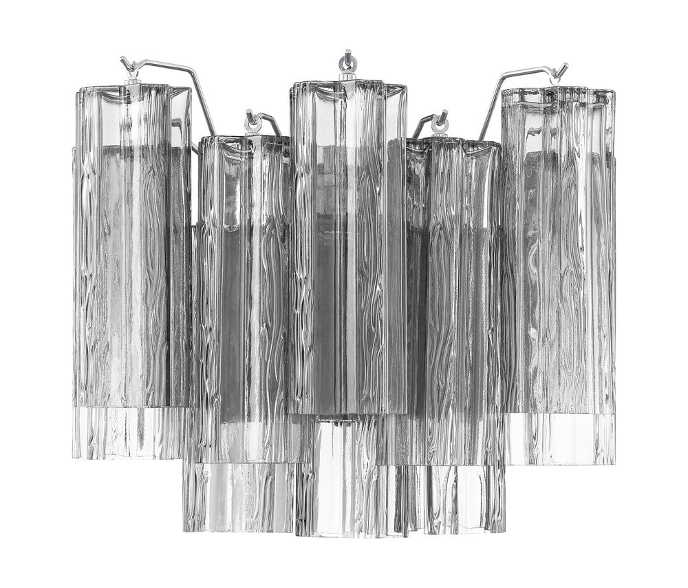 Crystorama ADDIS ADD-302-CH-SM Flush Mount Modern - Polished Chrome