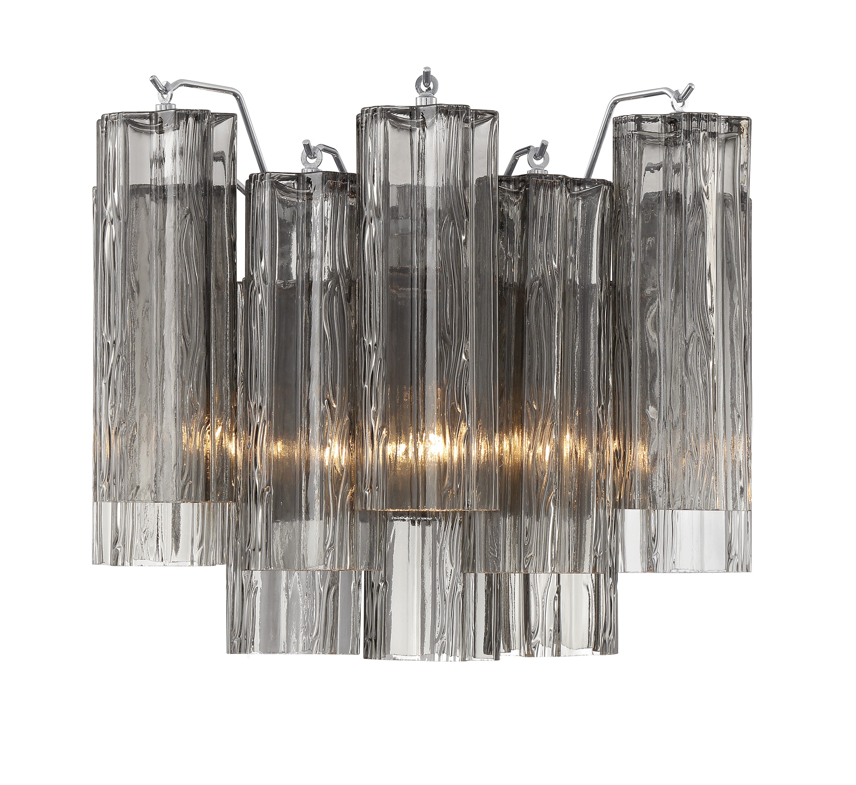 Crystorama Addis ADD-302-CH-SM – 14.5 Inch – 2 Light – Sconce – Polished Chrome – Damp Rated