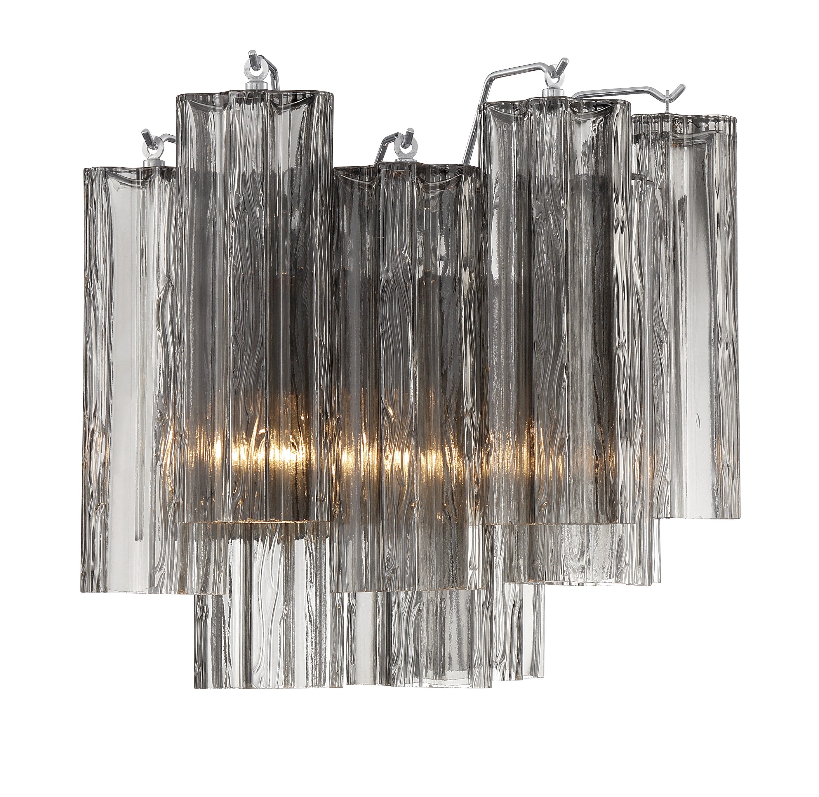 Crystorama Addis ADD-302-CH-SM – 14.5 Inch – 2 Light – Sconce – Polished Chrome – Damp Rated
