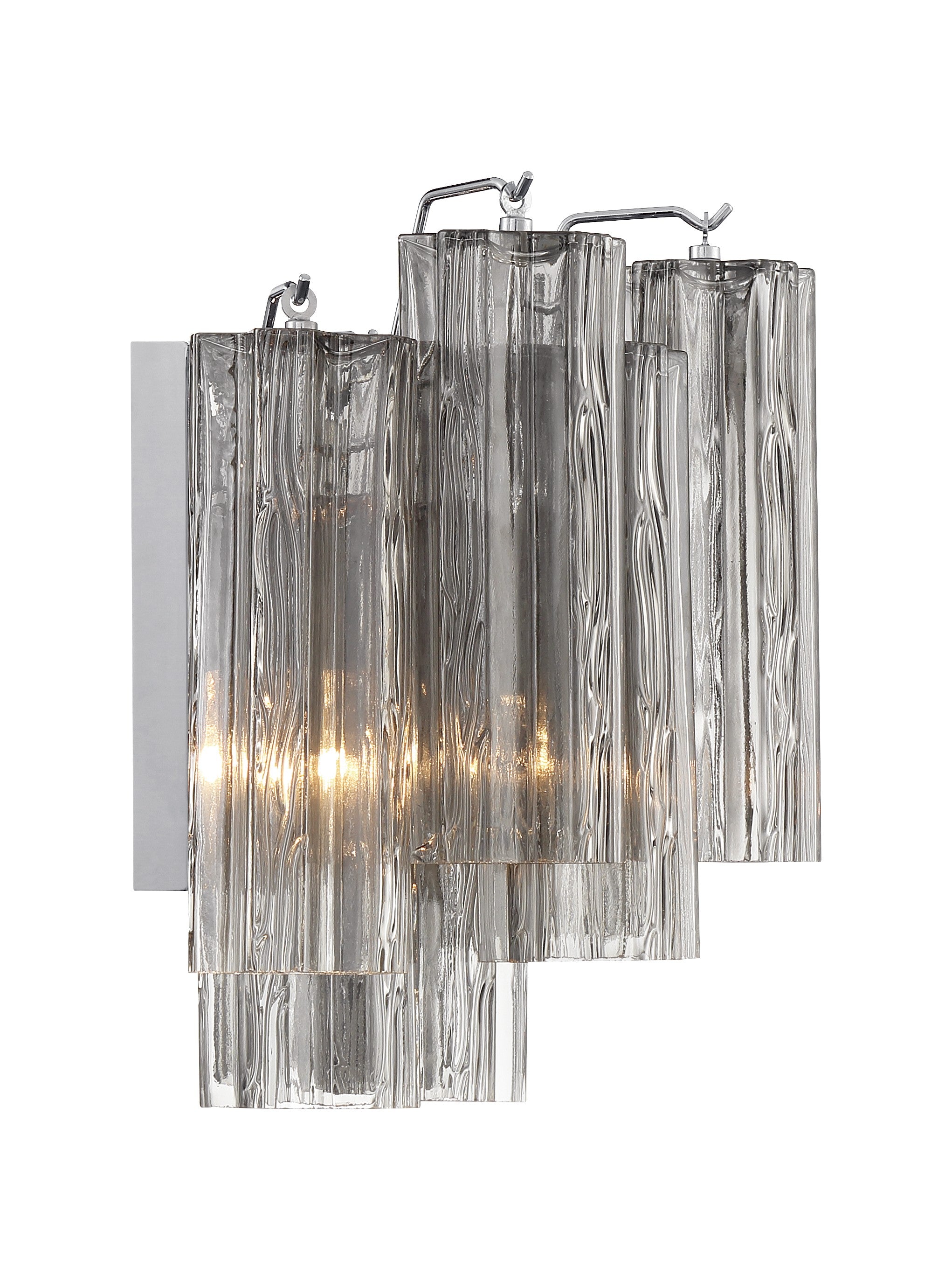 Crystorama Addis ADD-302-CH-SM – 14.5 Inch – 2 Light – Sconce – Polished Chrome – Damp Rated