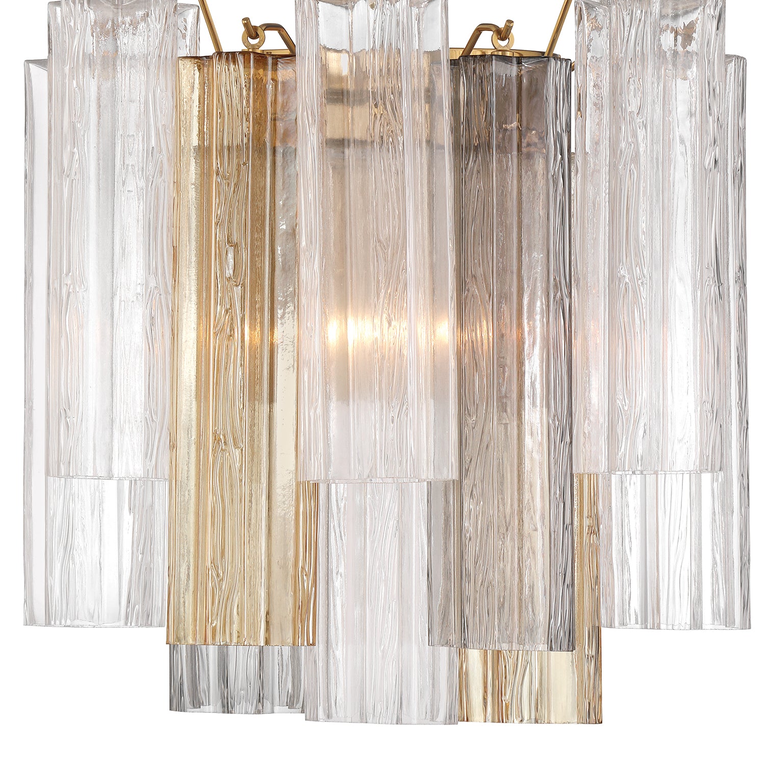 Crystorama Addis ADD-303-AG-AU – 14.5 Inch – 2 Light – Sconce – Aged Brass – Damp Rated