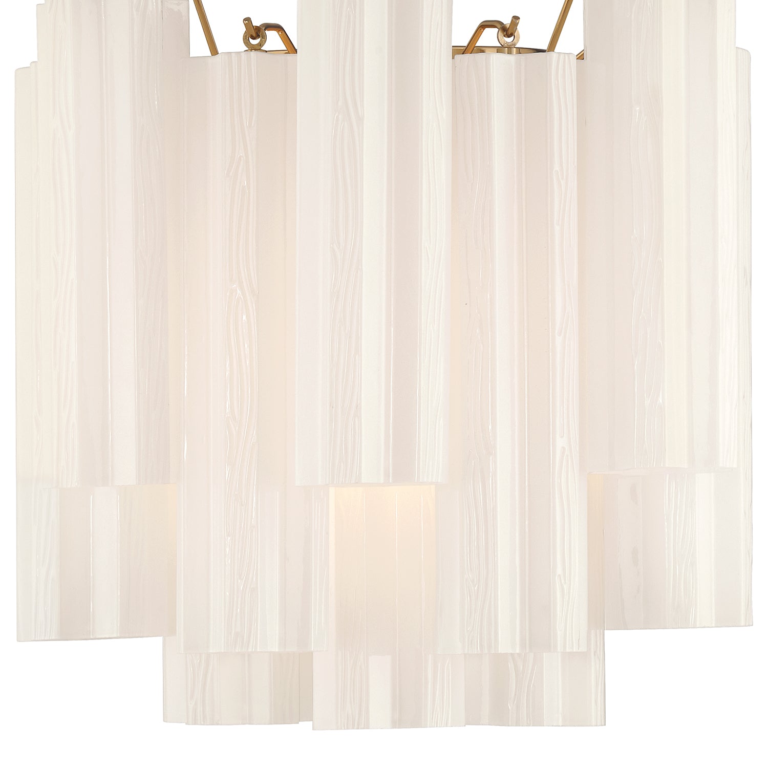 Crystorama Addis ADD-303-AG-WH – 14.5 Inch – 2 Light – Sconce – Aged Brass – Damp Rated