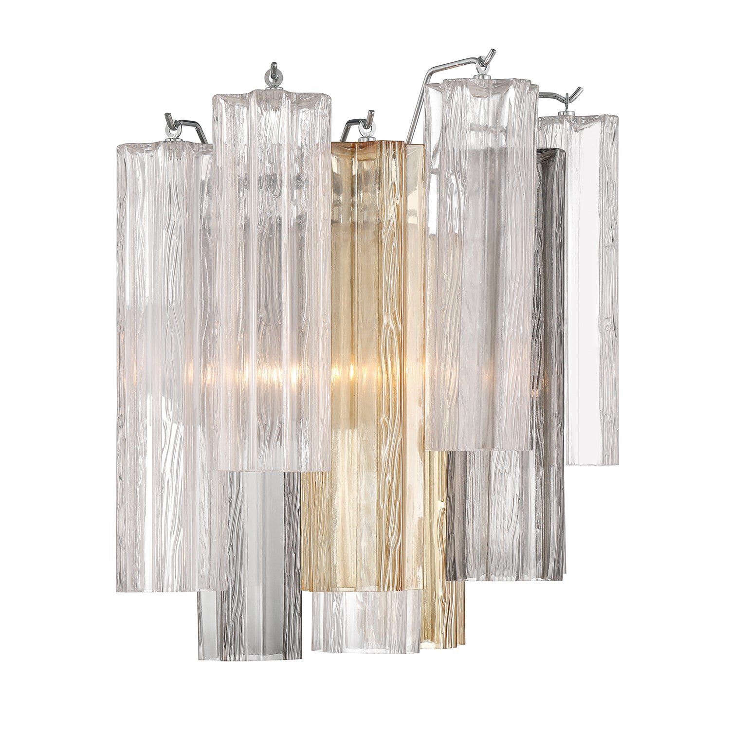Crystorama Addis ADD-303-CH-AU – 14.5 Inch – 2 Light – Sconce – Polished Chrome – Damp Rated