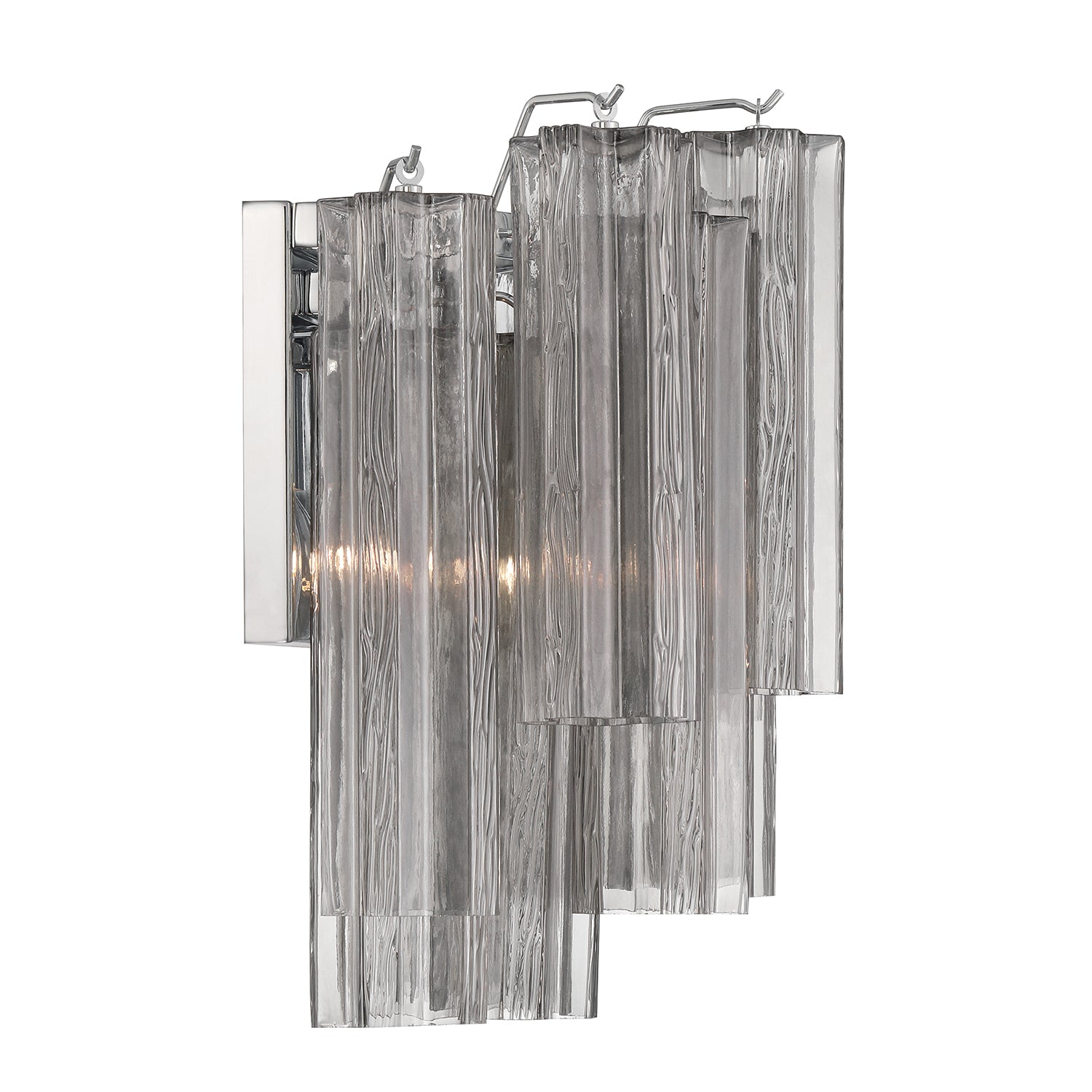 Crystorama Addis ADD-303-CH-SM – 14.5 Inch – 2 Light – Sconce – Polished Chrome – Damp Rated
