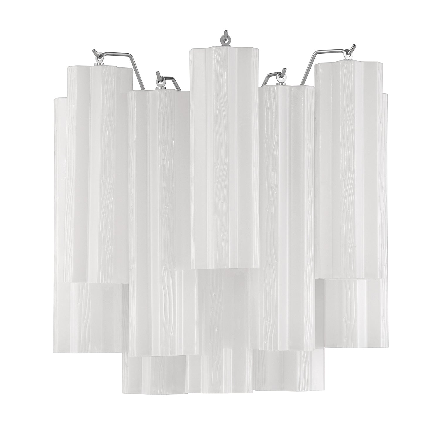 Crystorama Addis ADD-303-CH-WH – 14.5 Inch – 2 Light – Sconce – Polished Chrome – Damp Rated