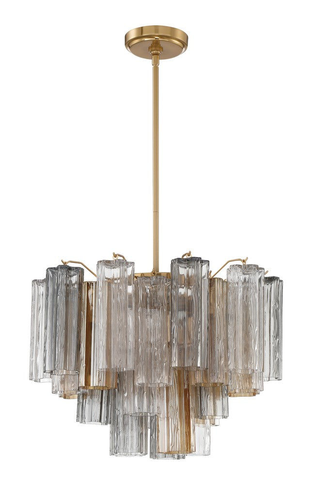 Crystorama ADDIS ADD-306-AG-AU Chandelier Modern - Aged Brass