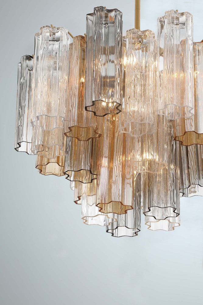 Crystorama ADDIS ADD-306-AG-AU Chandelier Modern - Aged Brass