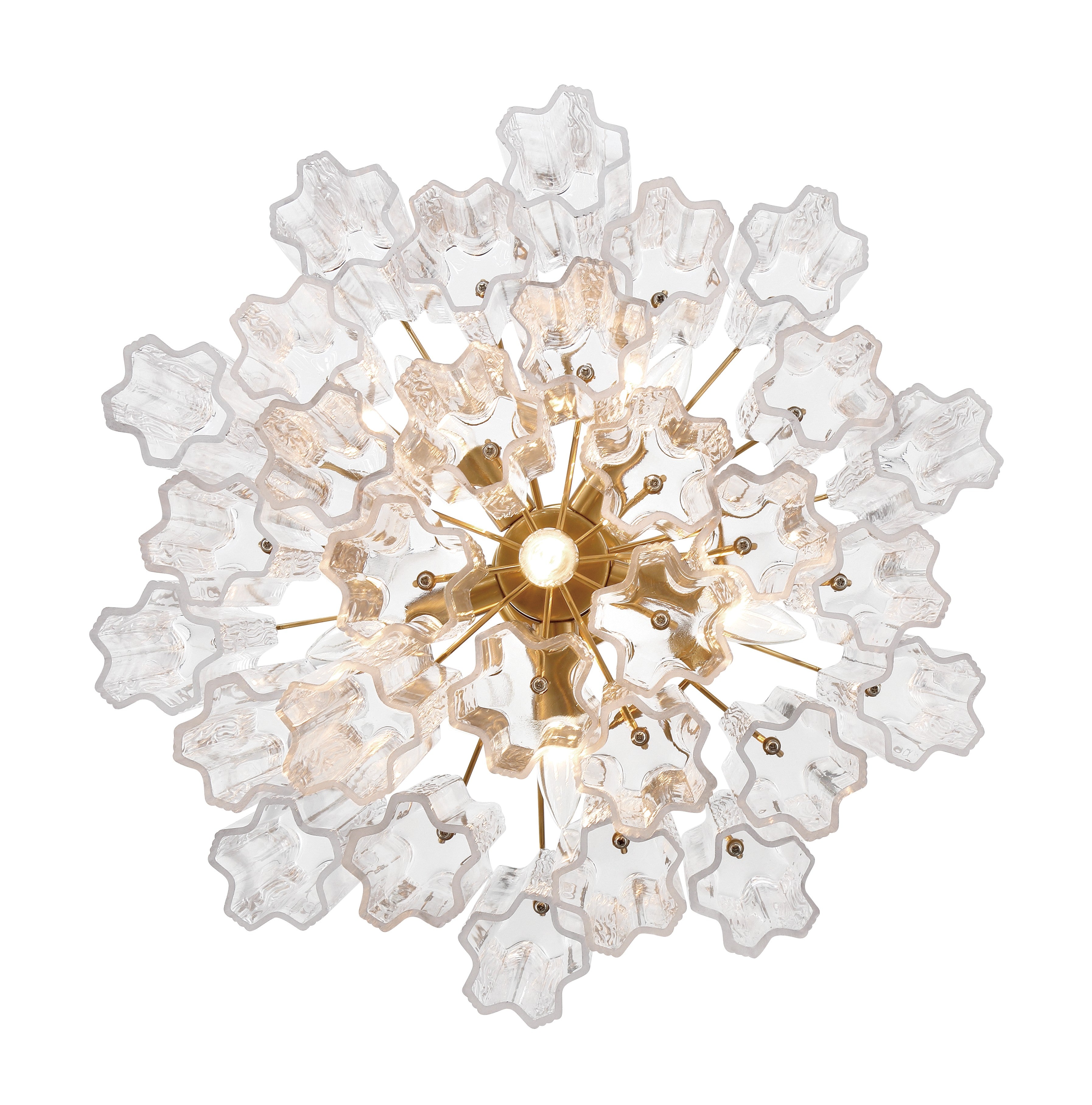 Crystorama Addis ADD-306-AG-CL – 19.75 Inch – 6 Light – Chandelier – Aged Brass – Dry Rated