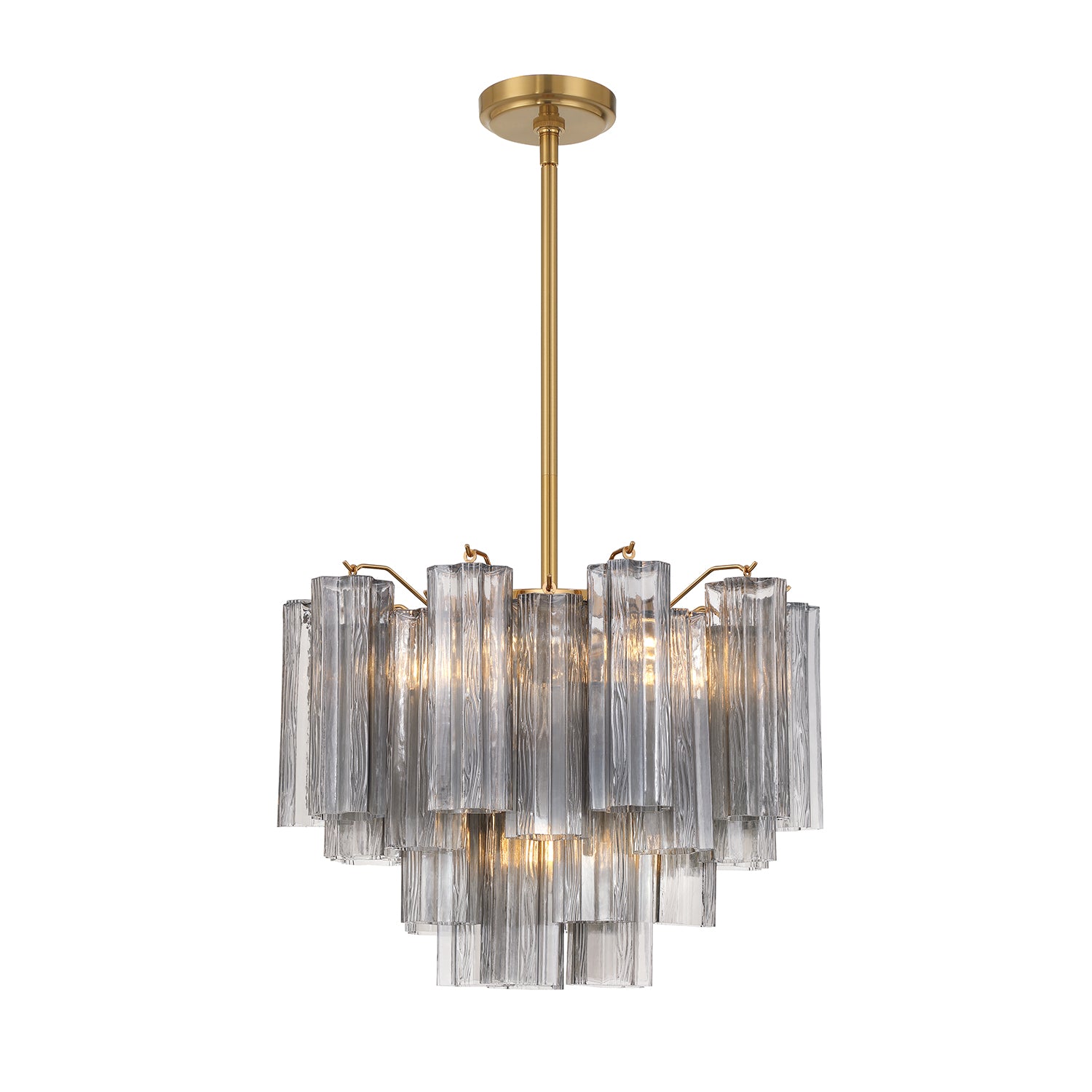 Crystorama Addis ADD-306-AG-SM – 19.75 Inch – 6 Light – Chandelier – Aged Brass – Dry Rated
