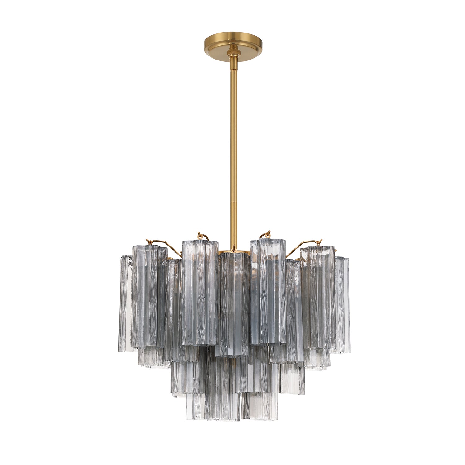 Crystorama Addis ADD-306-AG-SM – 19.75 Inch – 6 Light – Chandelier – Aged Brass – Dry Rated
