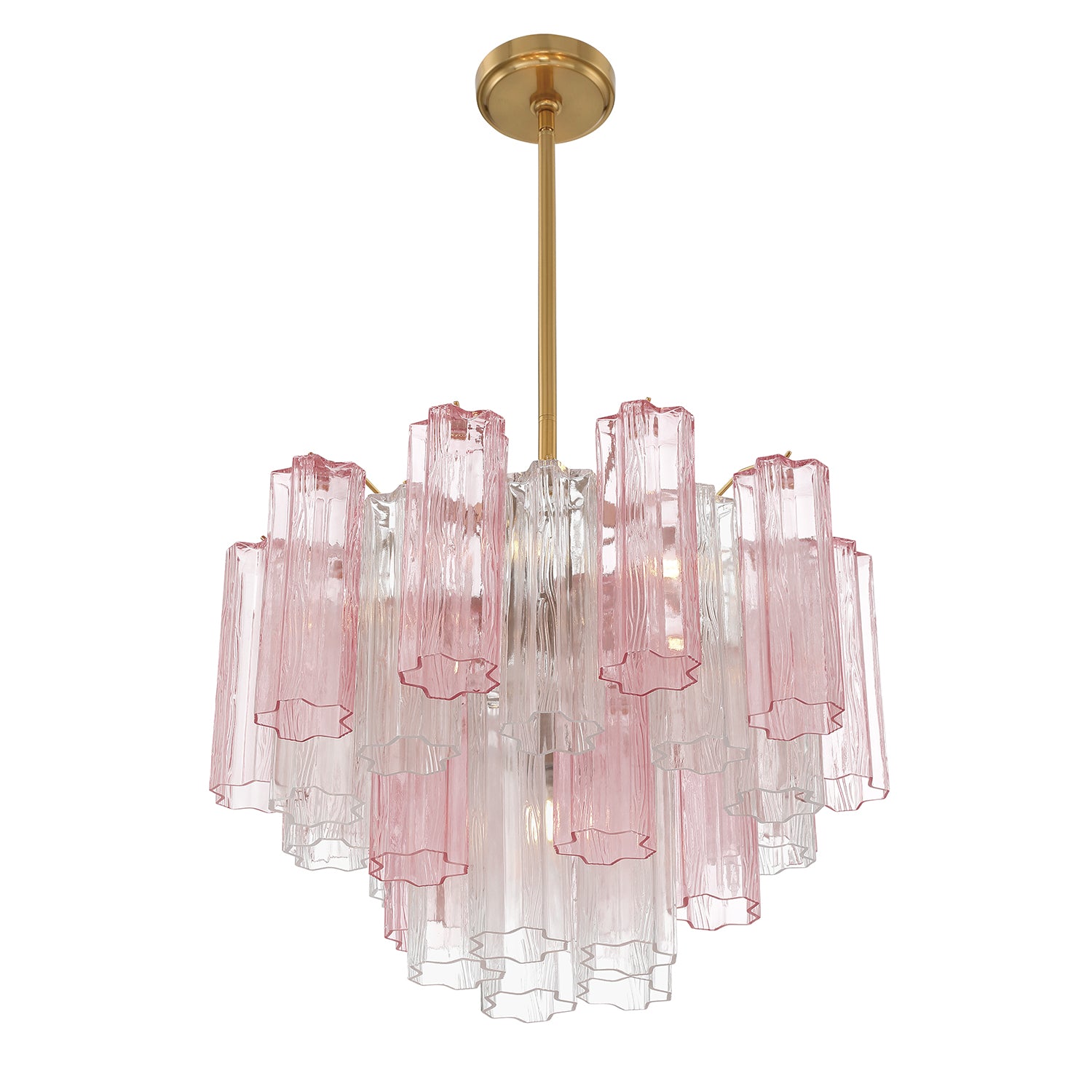 Crystorama Addis ADD-306-AG-SP – 19.75 Inch – 6 Light – Chandelier – Aged Brass – Dry Rated