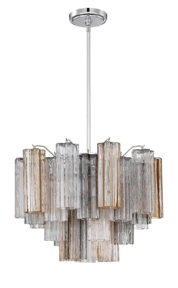 Crystorama ADDIS ADD-306-CH-AU Chandelier Modern - Polished Chrome