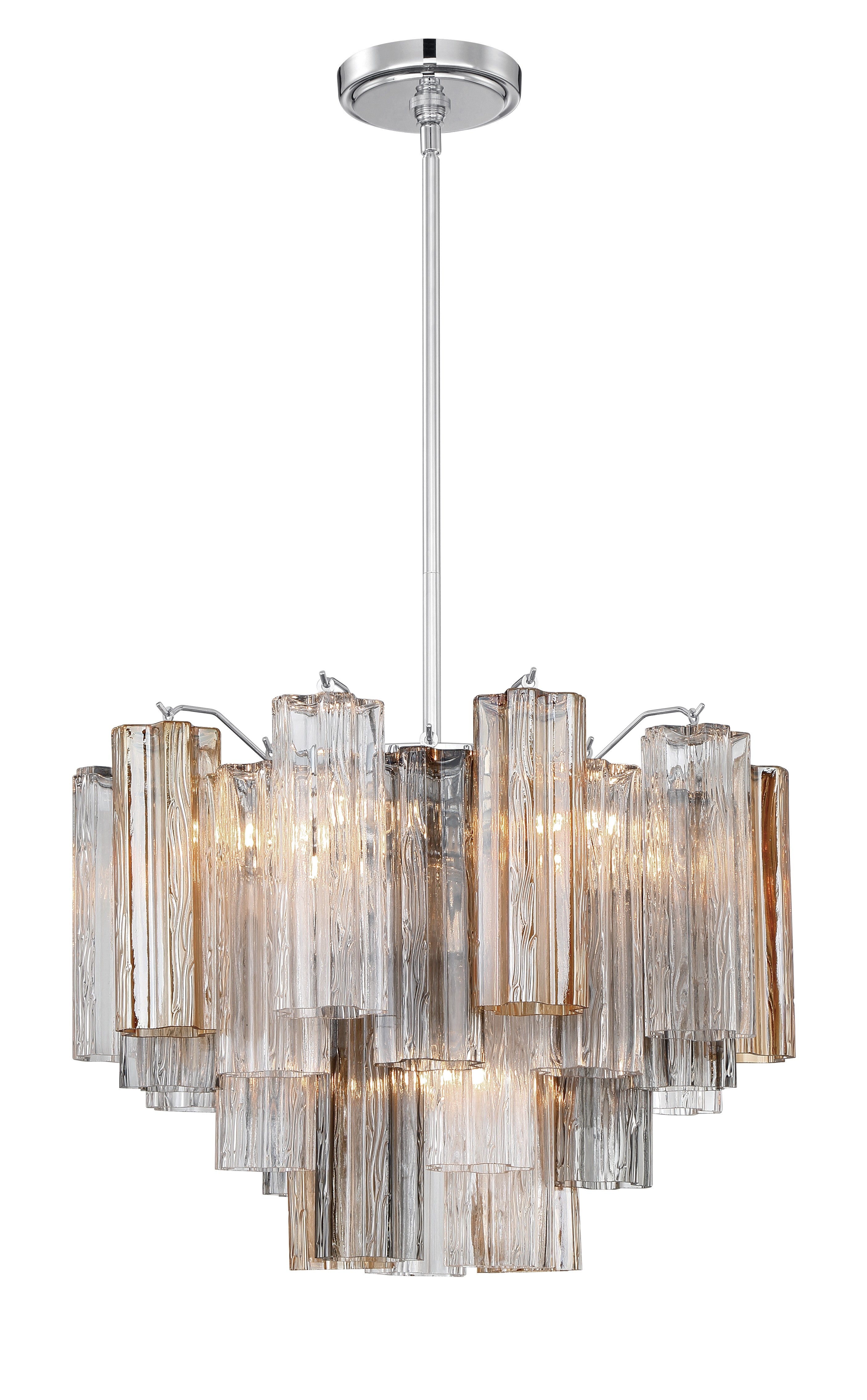 Crystorama Addis ADD-306-CH-AU – 19.75 Inch – 6 Light – Chandelier – Polished Chrome – Dry Rated