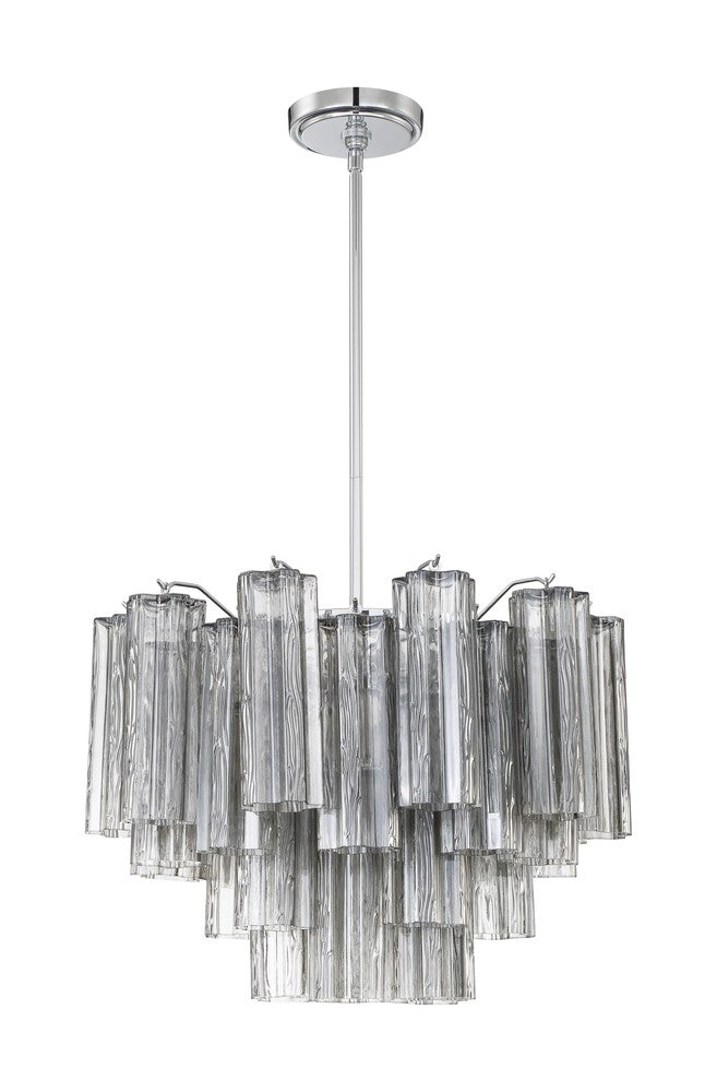 Crystorama ADDIS ADD-306-CH-SM Chandelier Modern - Polished Chrome