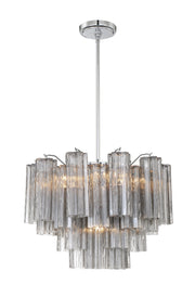 Crystorama Addis ADD-306-CH-SM – 19.75 Inch – 6 Light – Chandelier – Polished Chrome – Dry Rated