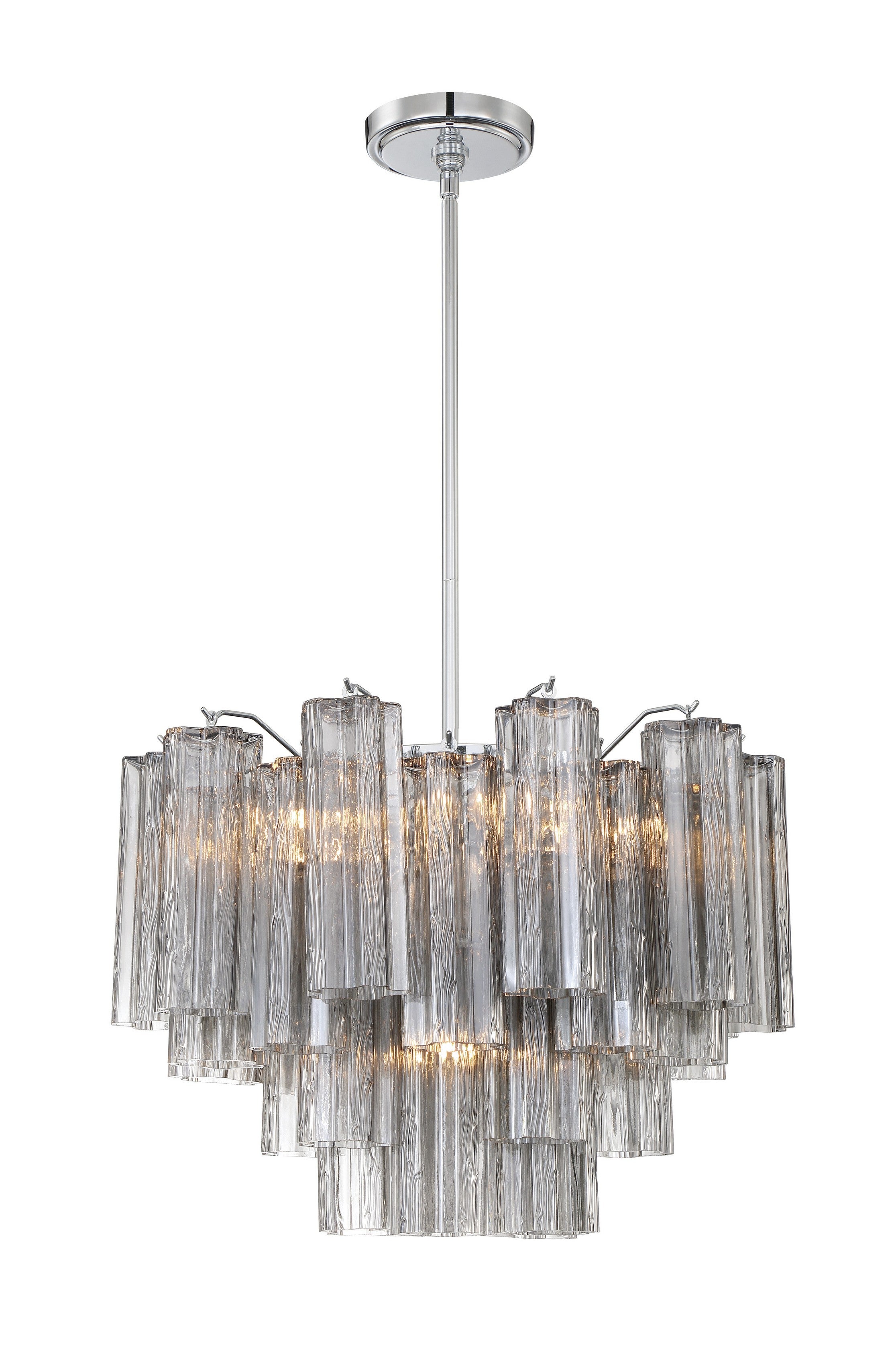 Crystorama Addis ADD-306-CH-SM – 19.75 Inch – 6 Light – Chandelier – Polished Chrome – Dry Rated