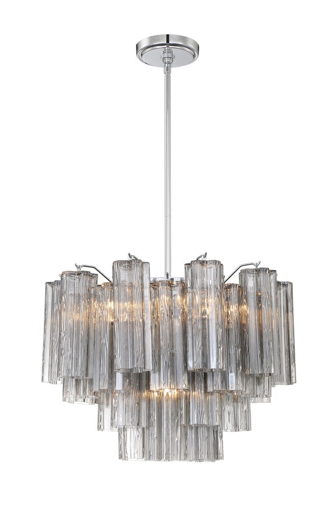 Crystorama ADDIS ADD-306-CH-SM Chandelier Modern - Polished Chrome