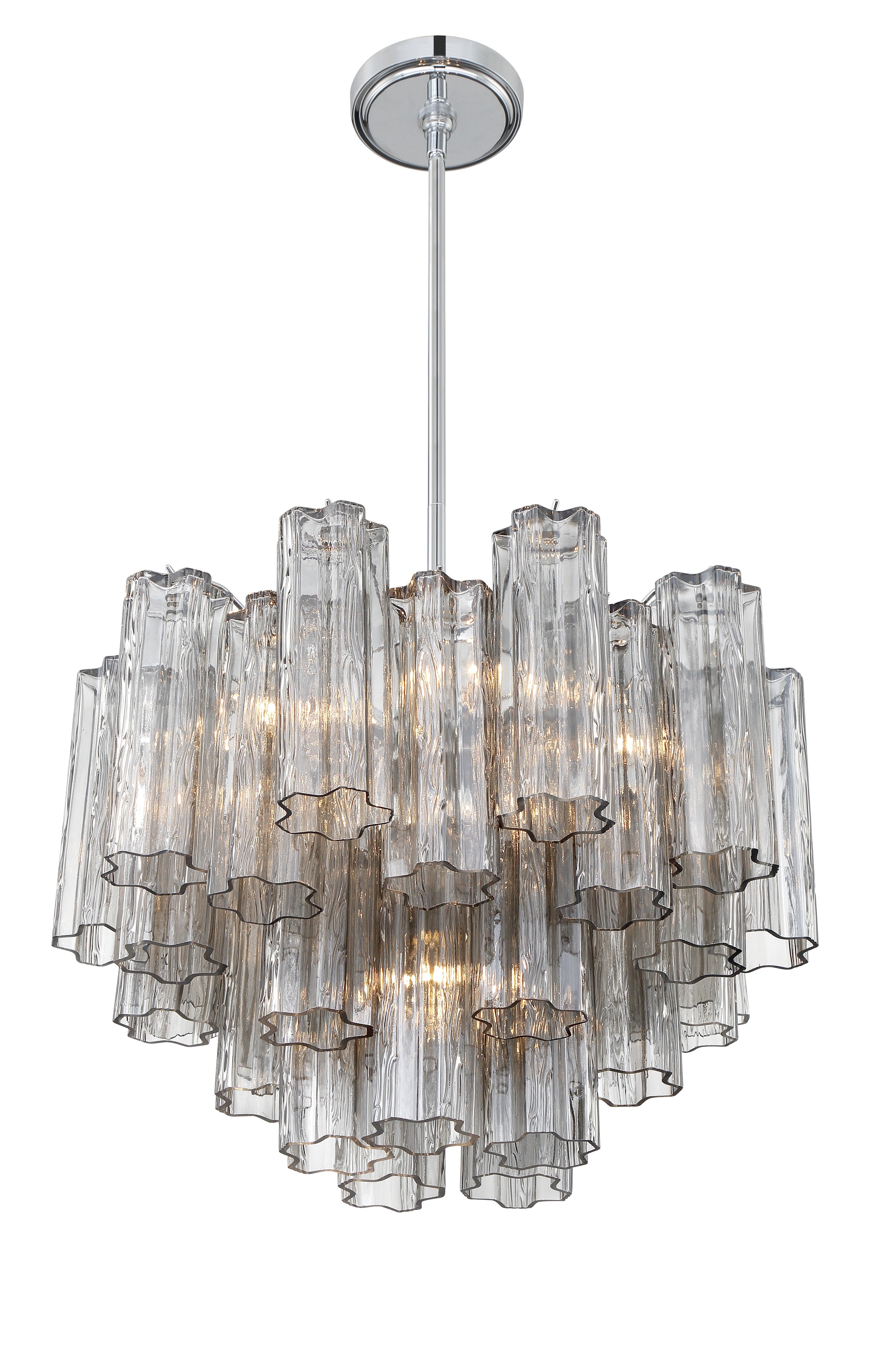 Crystorama Addis ADD-306-CH-SM – 19.75 Inch – 6 Light – Chandelier – Polished Chrome – Dry Rated