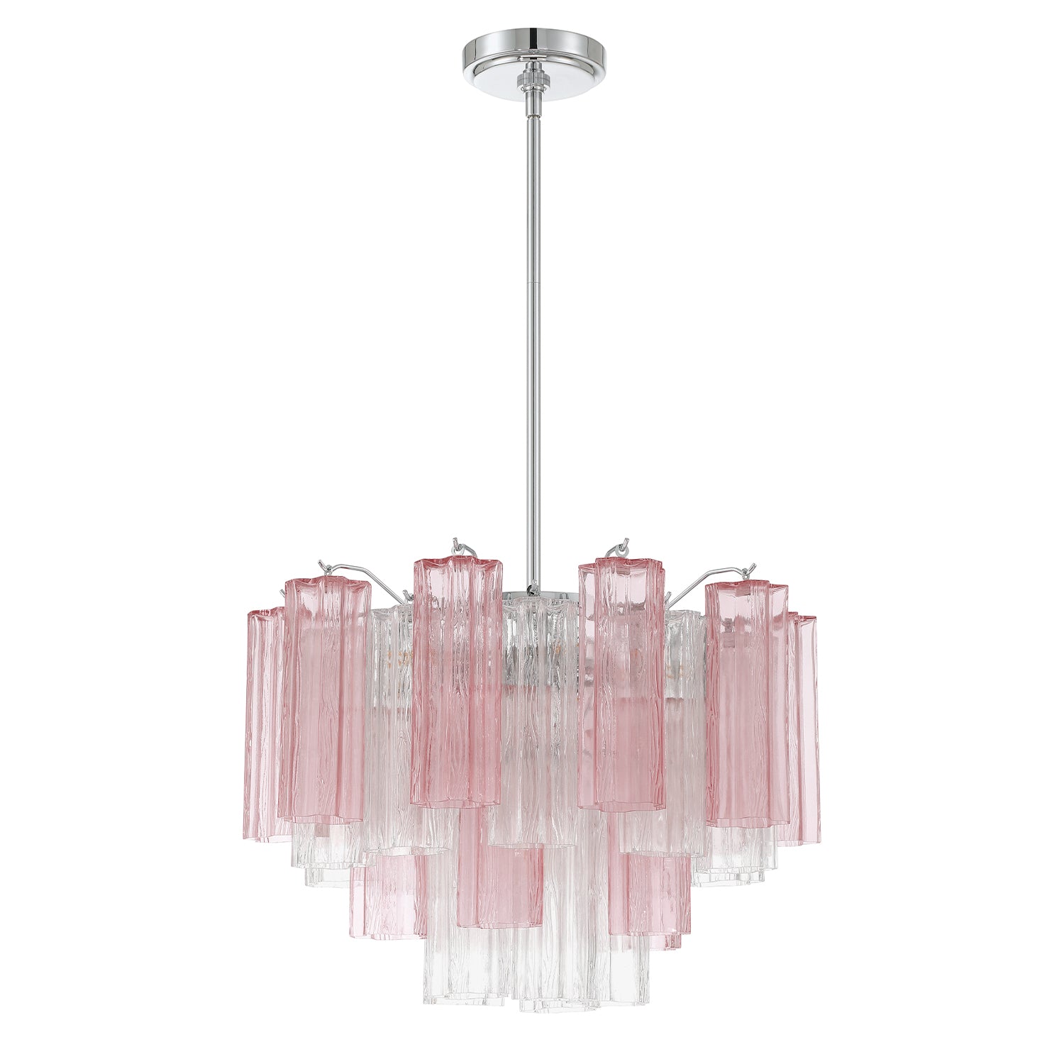 Crystorama Addis ADD-306-CH-SP – 19.75 Inch – 6 Light – Chandelier – Polished Chrome – Dry Rated