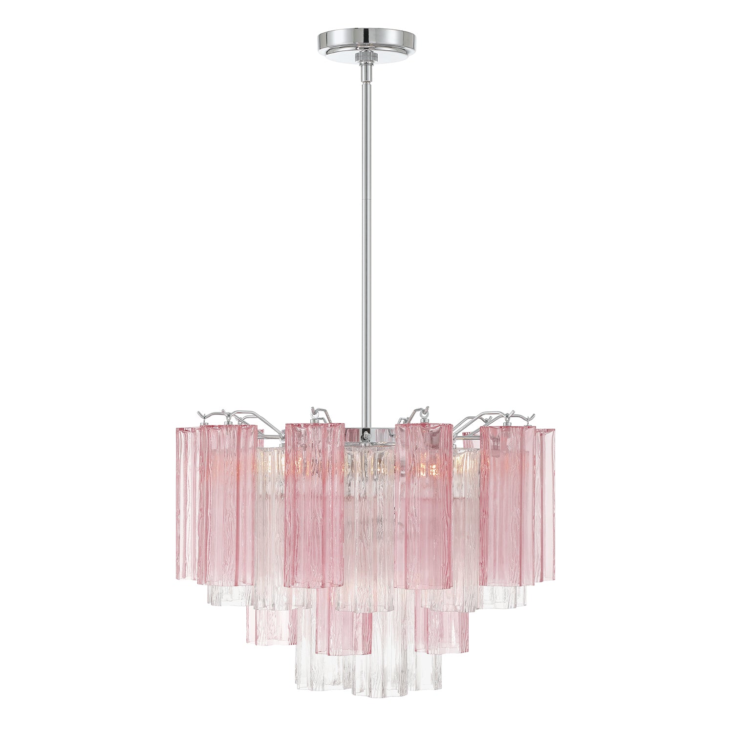 Crystorama Addis ADD-306-CH-SP – 19.75 Inch – 6 Light – Chandelier – Polished Chrome – Dry Rated