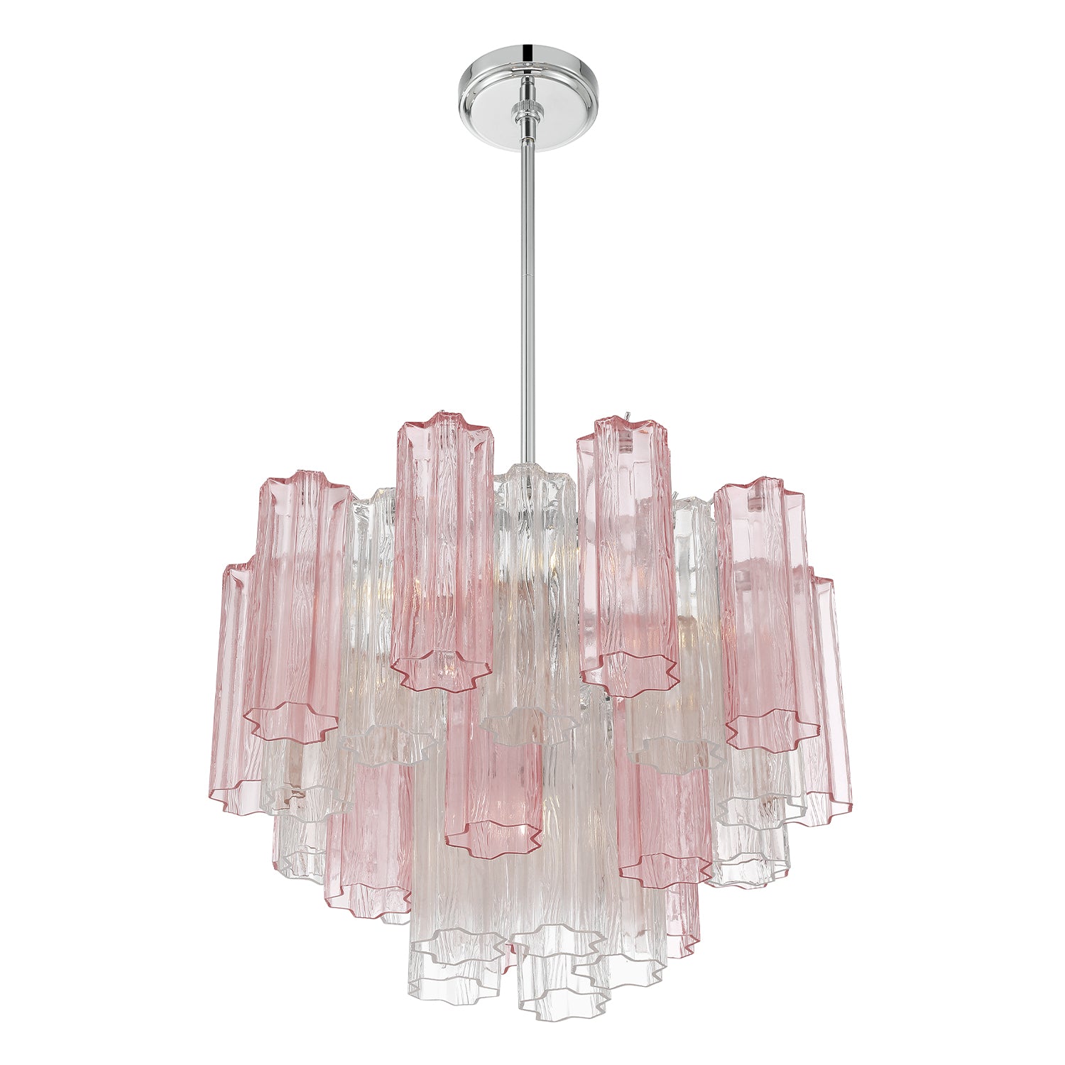 Crystorama Addis ADD-306-CH-SP – 19.75 Inch – 6 Light – Chandelier – Polished Chrome – Dry Rated