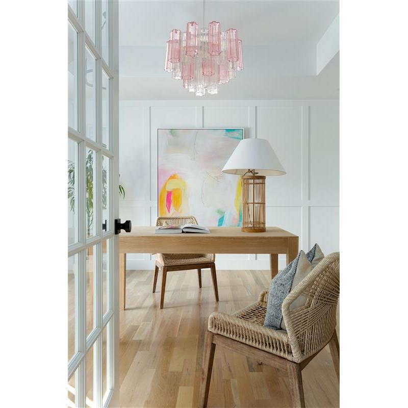 Crystorama Addis ADD-306-CH-SP – 19.75 Inch – 6 Light – Chandelier – Polished Chrome – Dry Rated