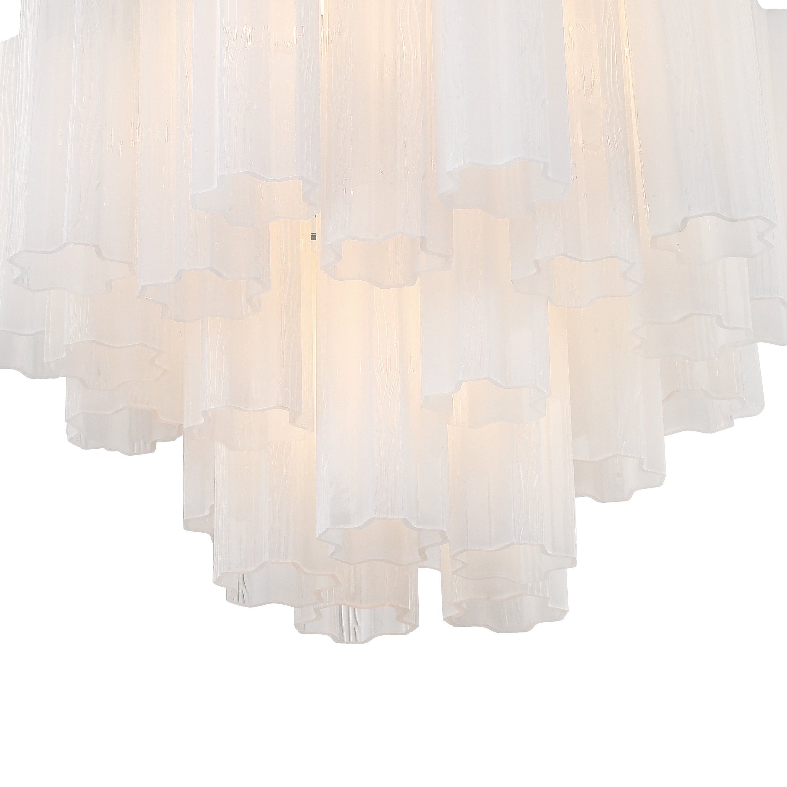 Crystorama Addis ADD-306-CH-WH – 19.75 Inch – 6 Light – Chandelier – Polished Chrome – Dry Rated