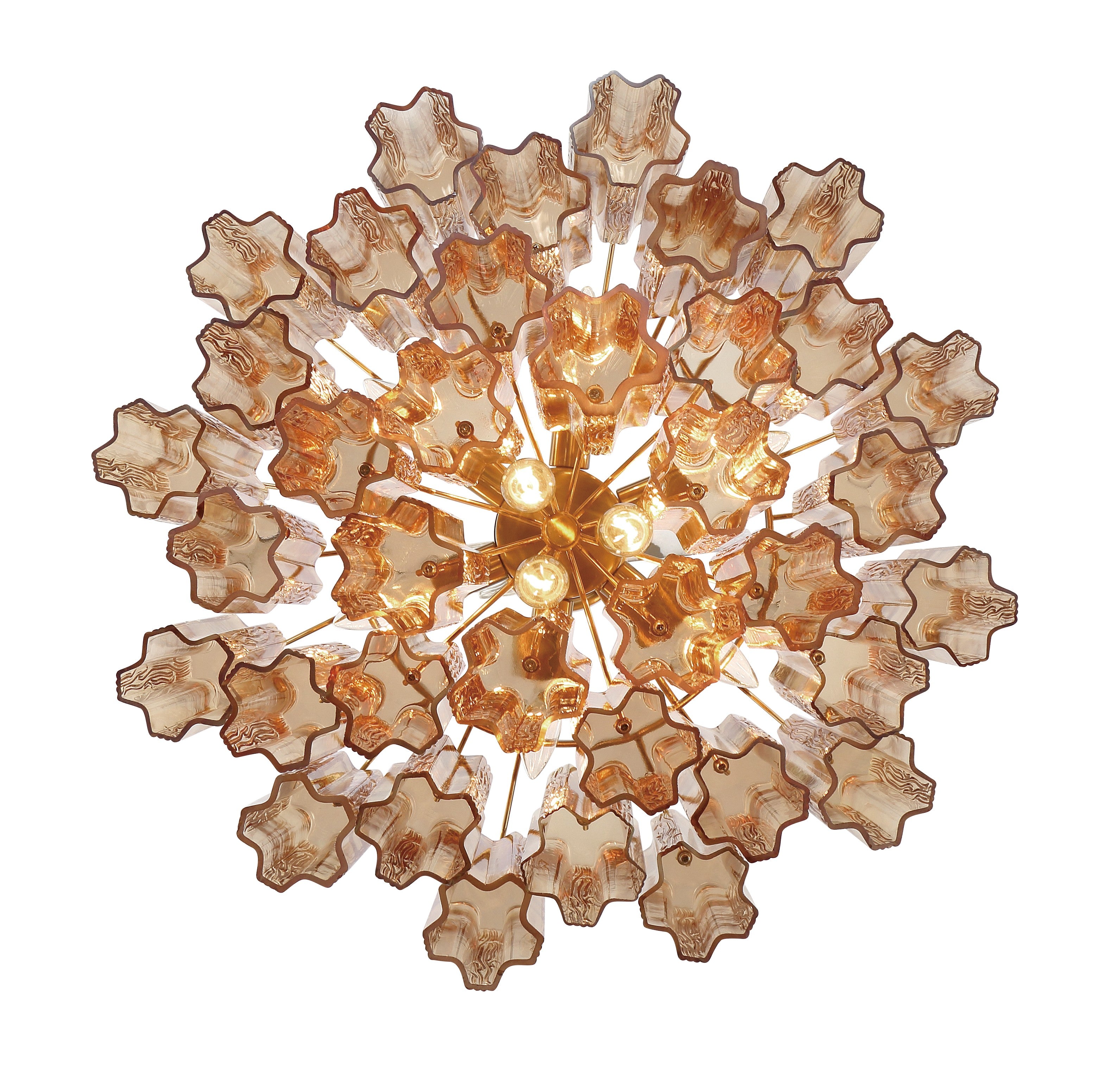 Crystorama Addis ADD-308-AG-AM – 22 Inch – 9 Light – Chandelier – Aged Brass – Dry Rated