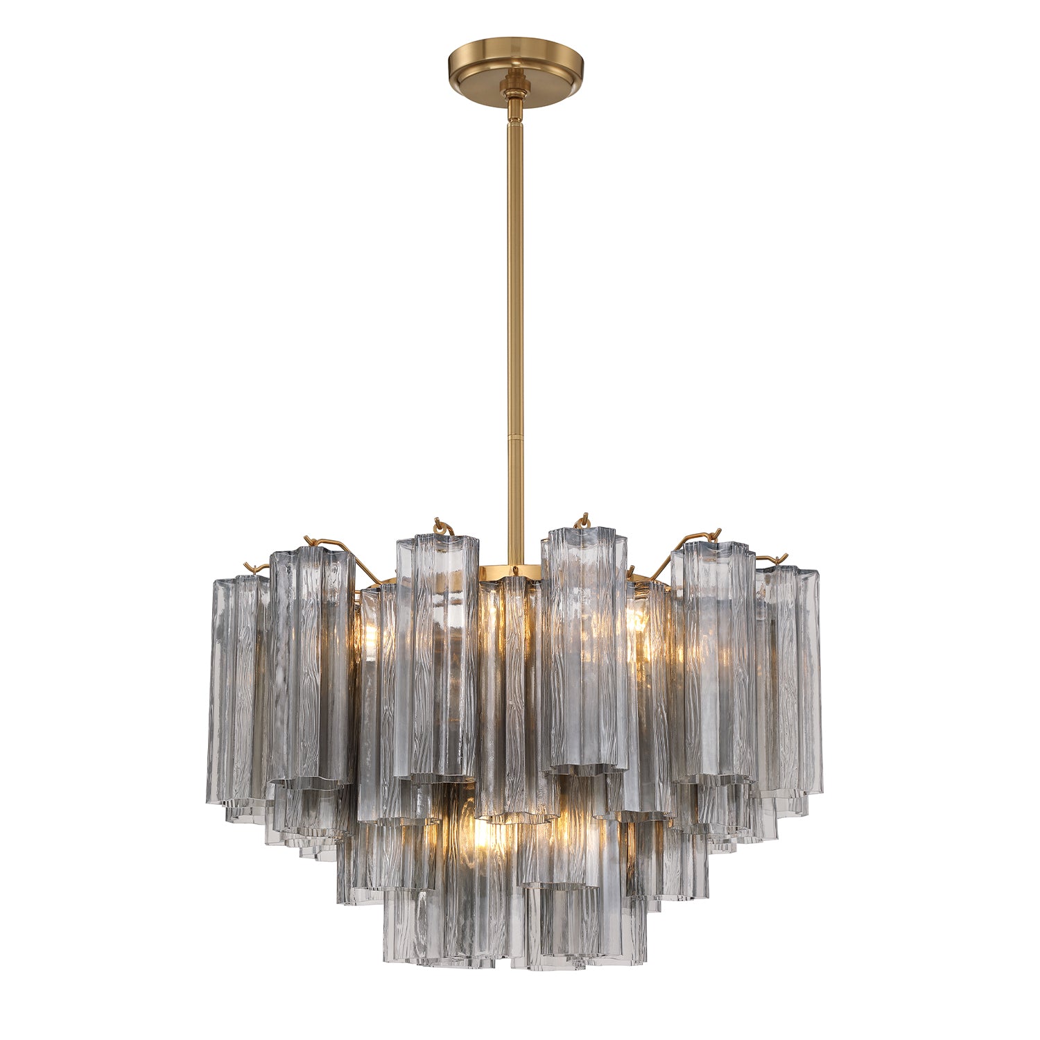 Crystorama Addis ADD-308-AG-SM – 22 Inch – 9 Light – Chandelier – Aged Brass – Dry Rated
