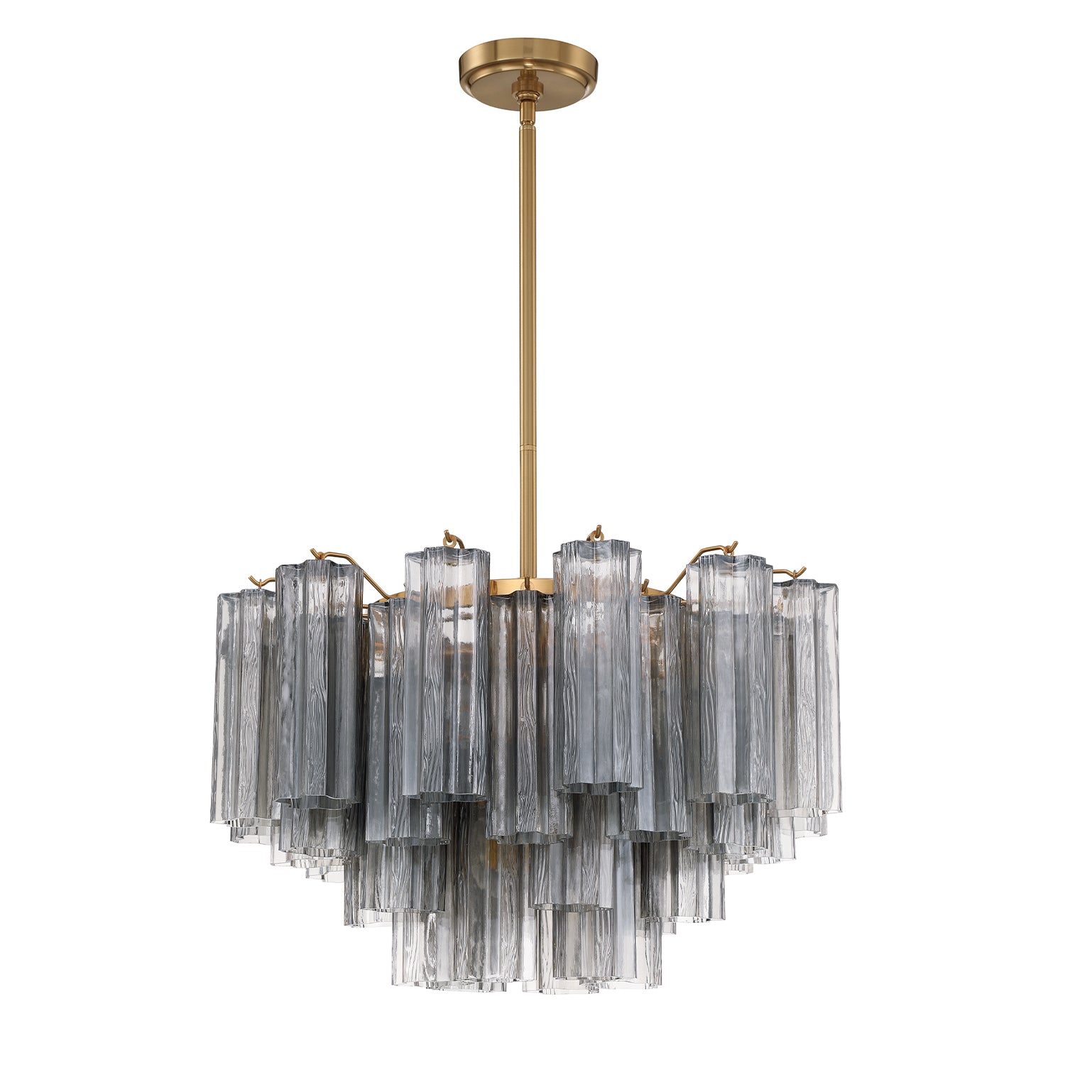 Crystorama Addis ADD-308-AG-SM – 22 Inch – 9 Light – Chandelier – Aged Brass – Dry Rated