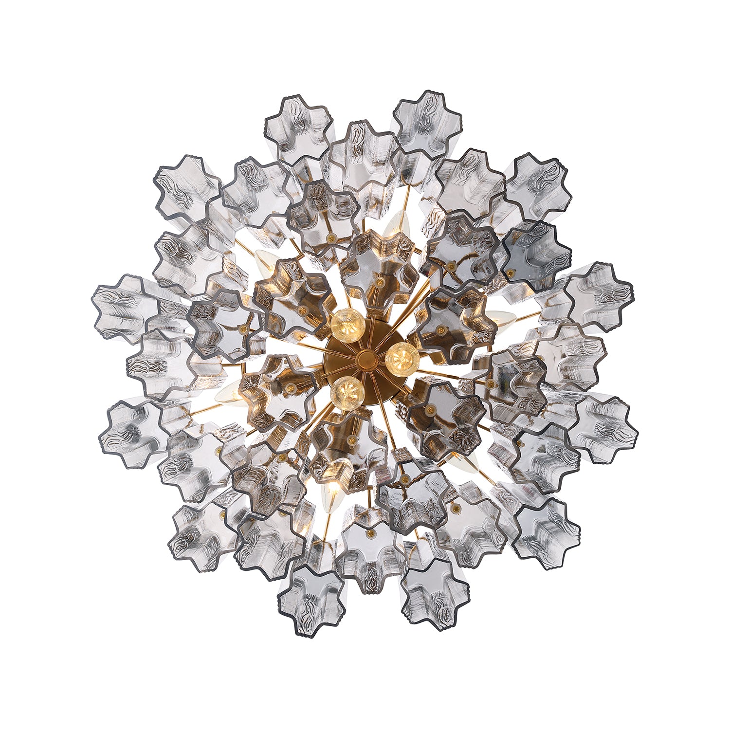 Crystorama Addis ADD-308-AG-SM – 22 Inch – 9 Light – Chandelier – Aged Brass – Dry Rated